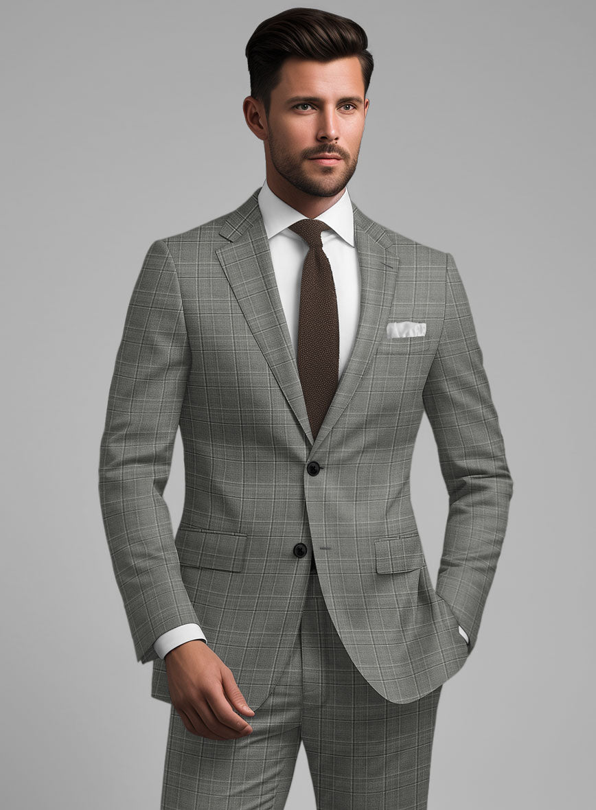 StudioSuits Reda Mavlox Gray Checks Wool Jacket - view 2