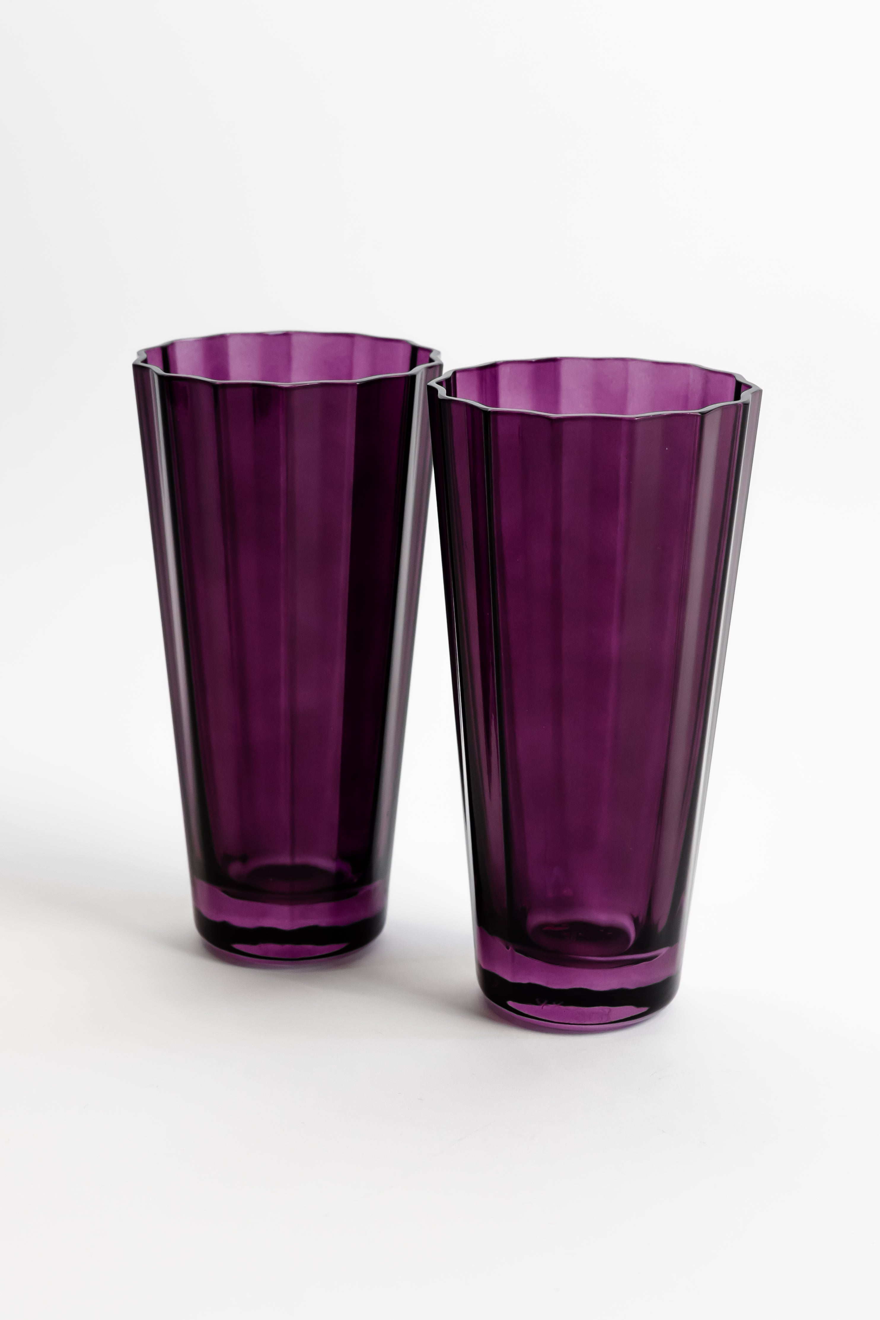 Estelle Colored Glass Estelle Colored Sunday High Balls - Set of 2 {Amethyst} - view 2