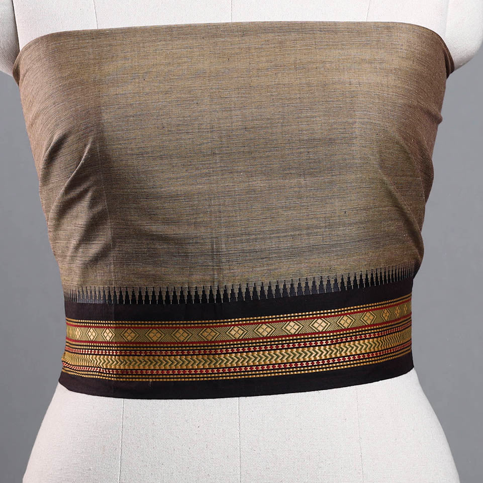 NOORI BAZAR Brown - Dharwad Cotton Blouse Piece 40 - view 3