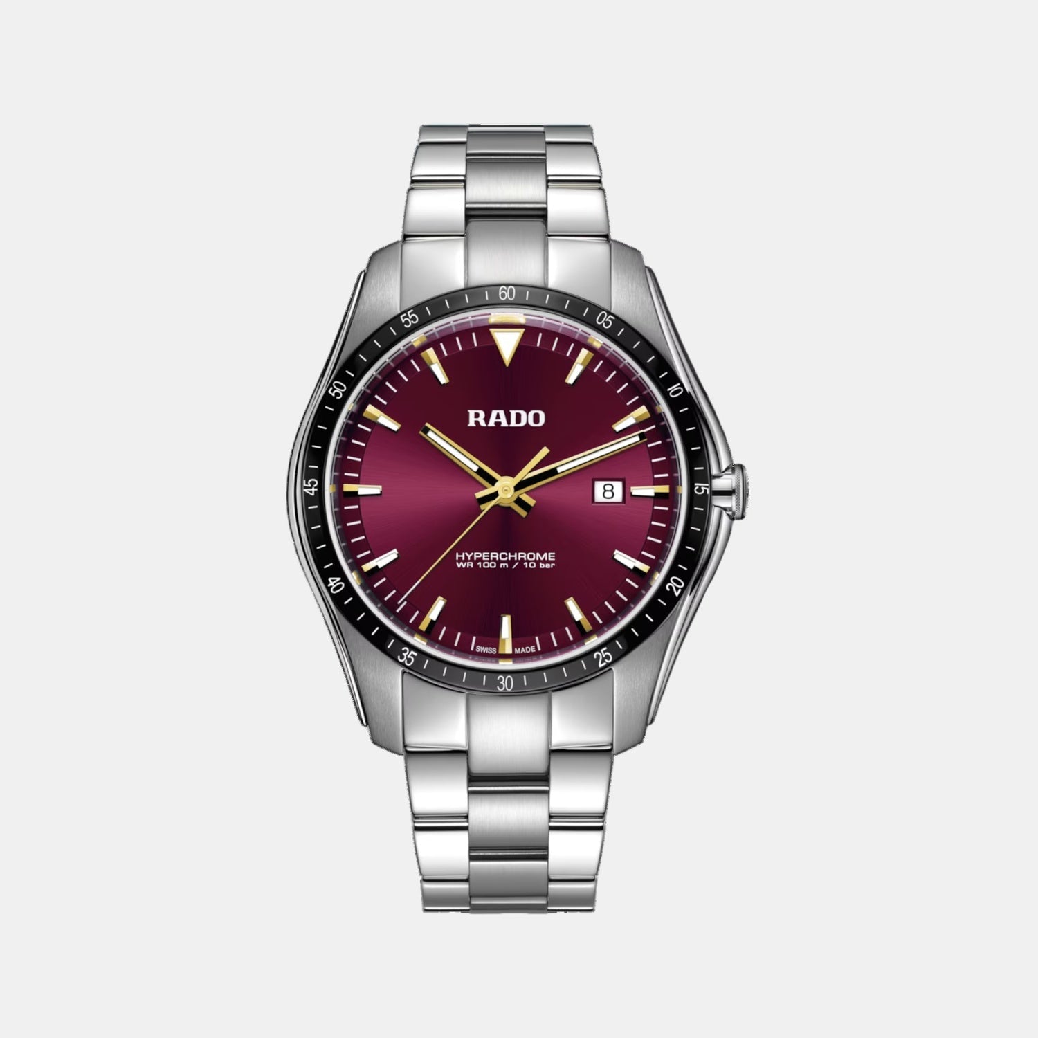 Rado Florence Unisex Quartz Burgundy Dial Analog Stainless Steel Watch R32502403