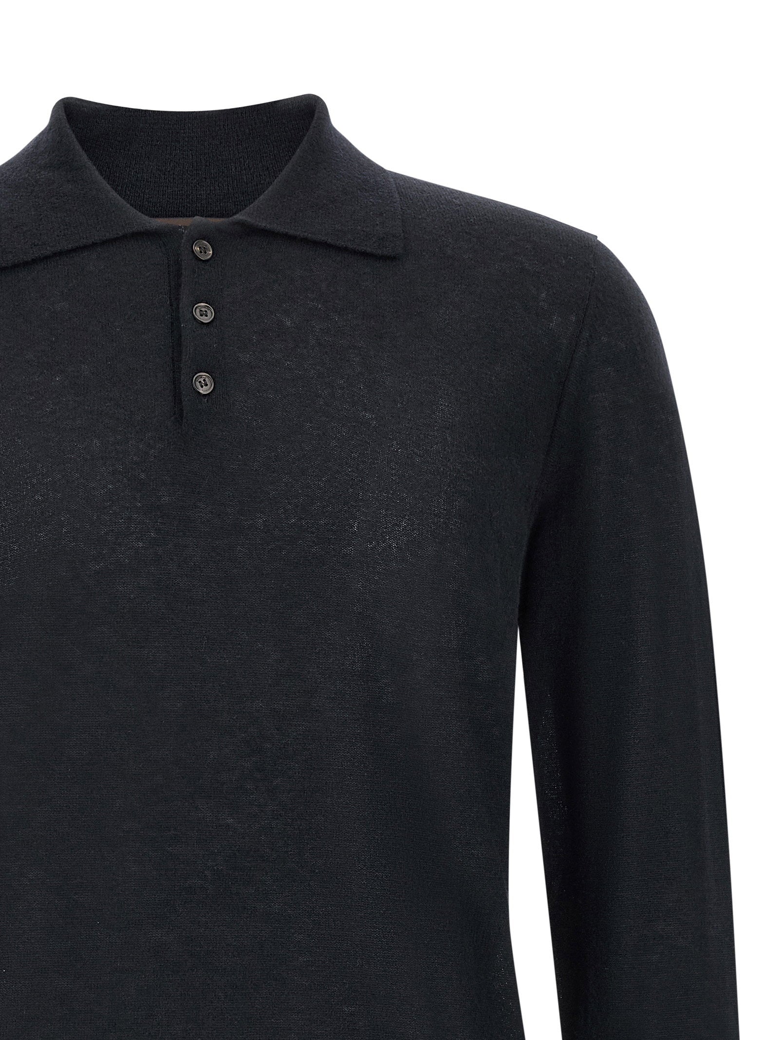 Zanone Cashmere Polo Shirt - view 3