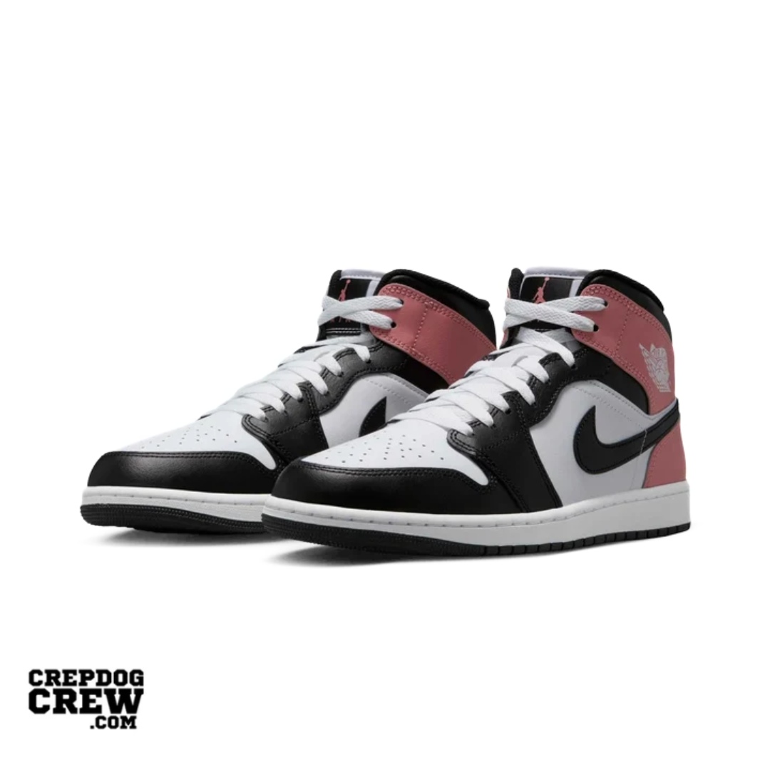 Nike Air Jordan Jordan 1 Mid White Rust Pink Black - view 2