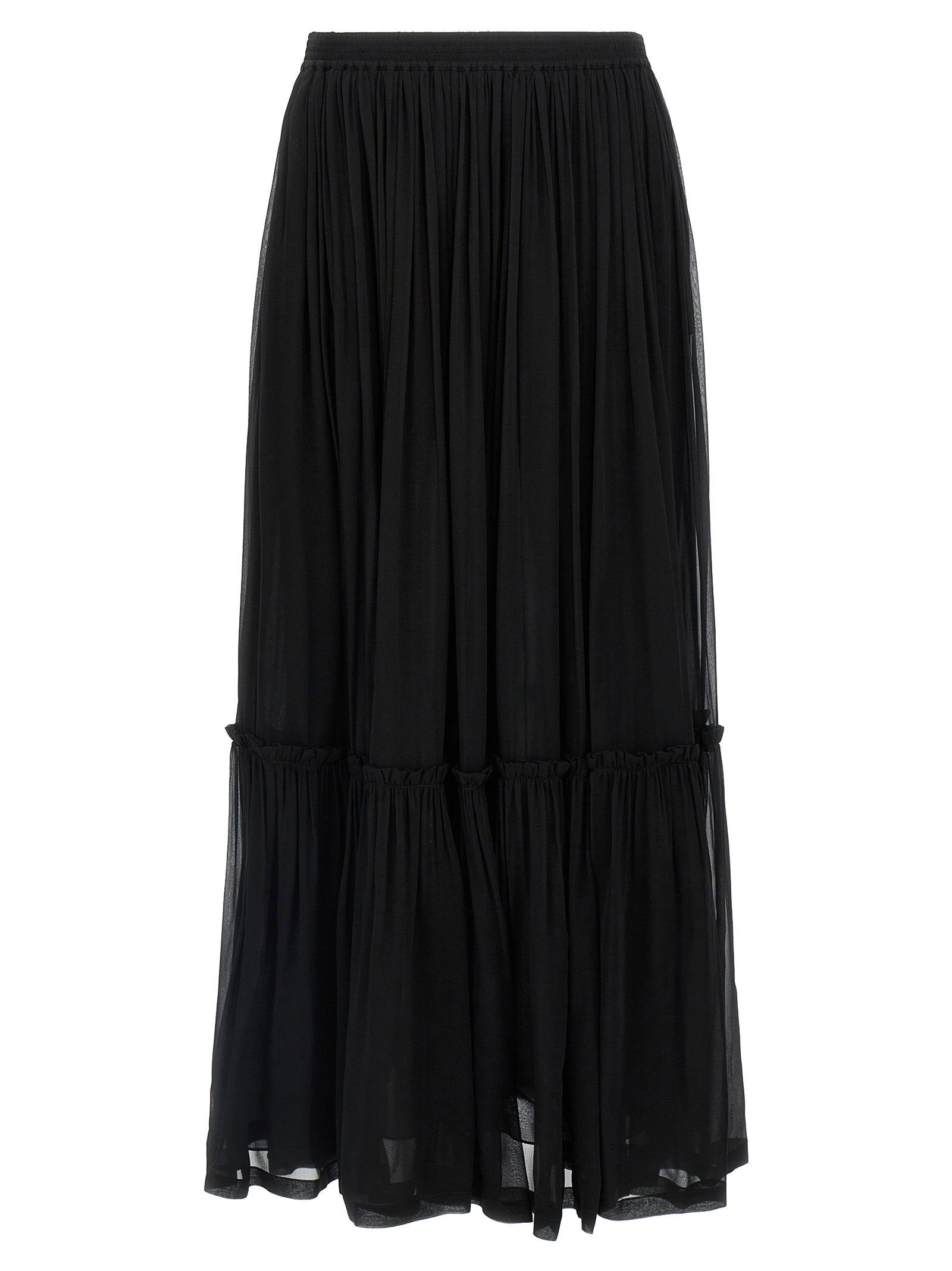 Saint Laurent Long Skirt – 100% silk