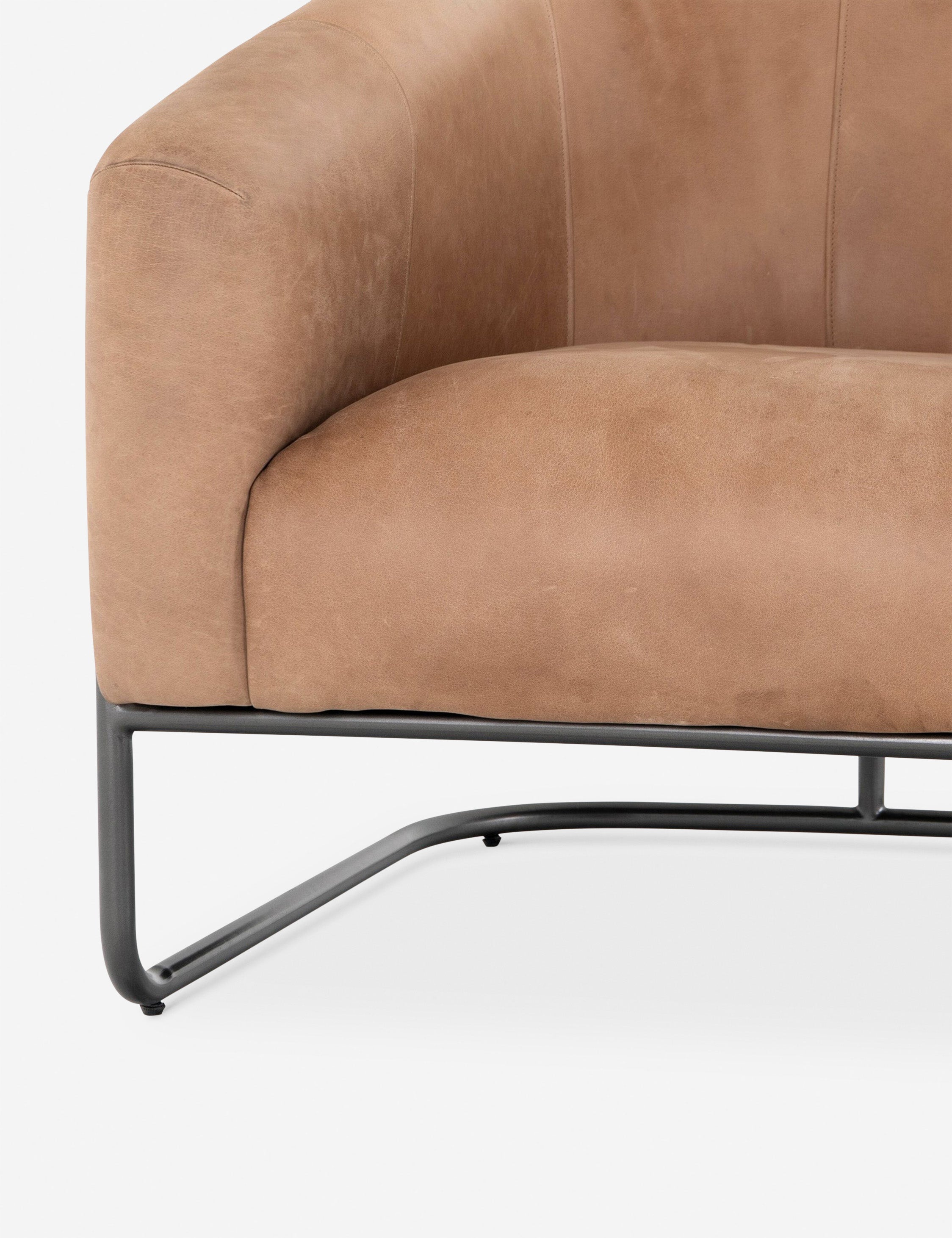 Lulu and Georgia Gianni Leather Accent Chair - view 7