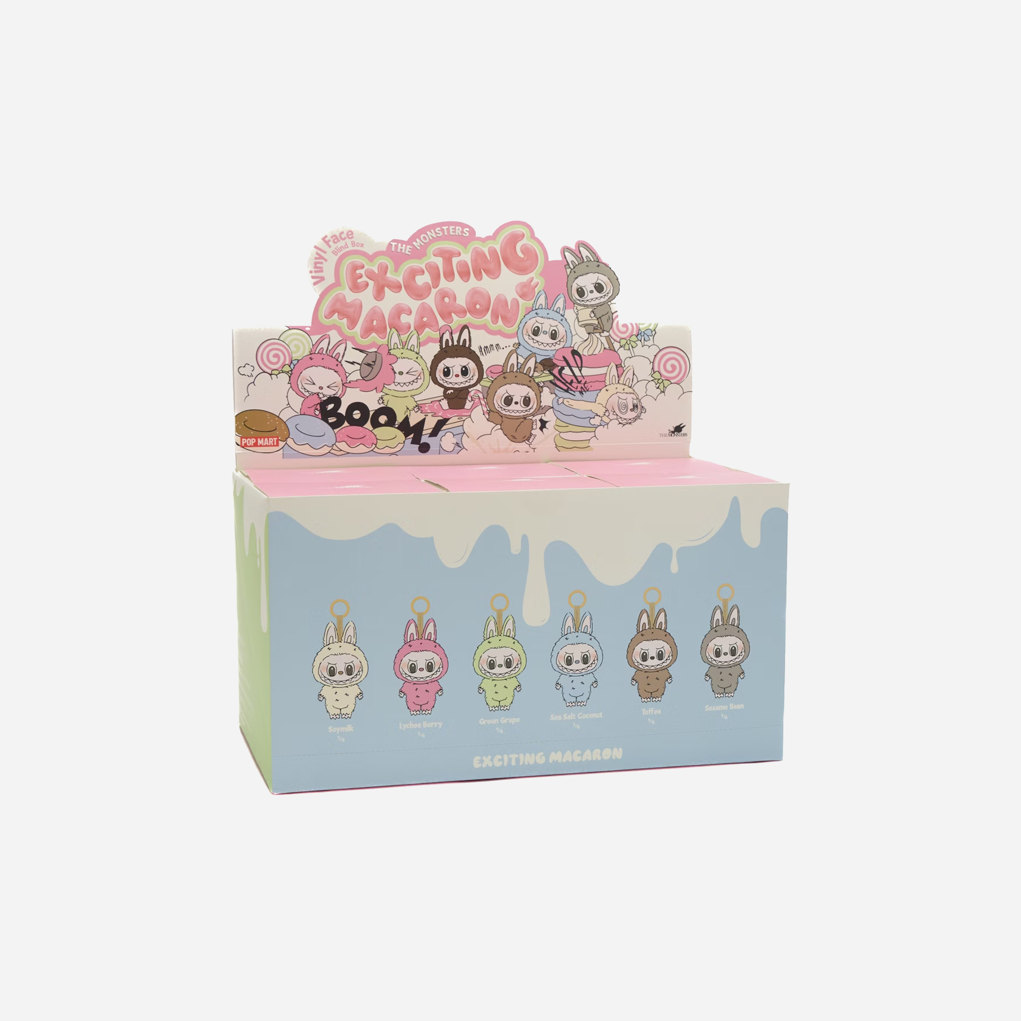 Pop Mart Labubu The Monsters Tasty Macarons Vinyl Face Sealed Case (6 Blind Boxes)