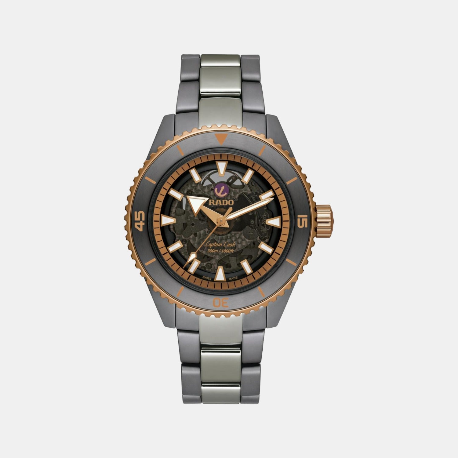 Rado Captain Cook Men Automatic Black Dial Analog Ceramic Watch R32128162