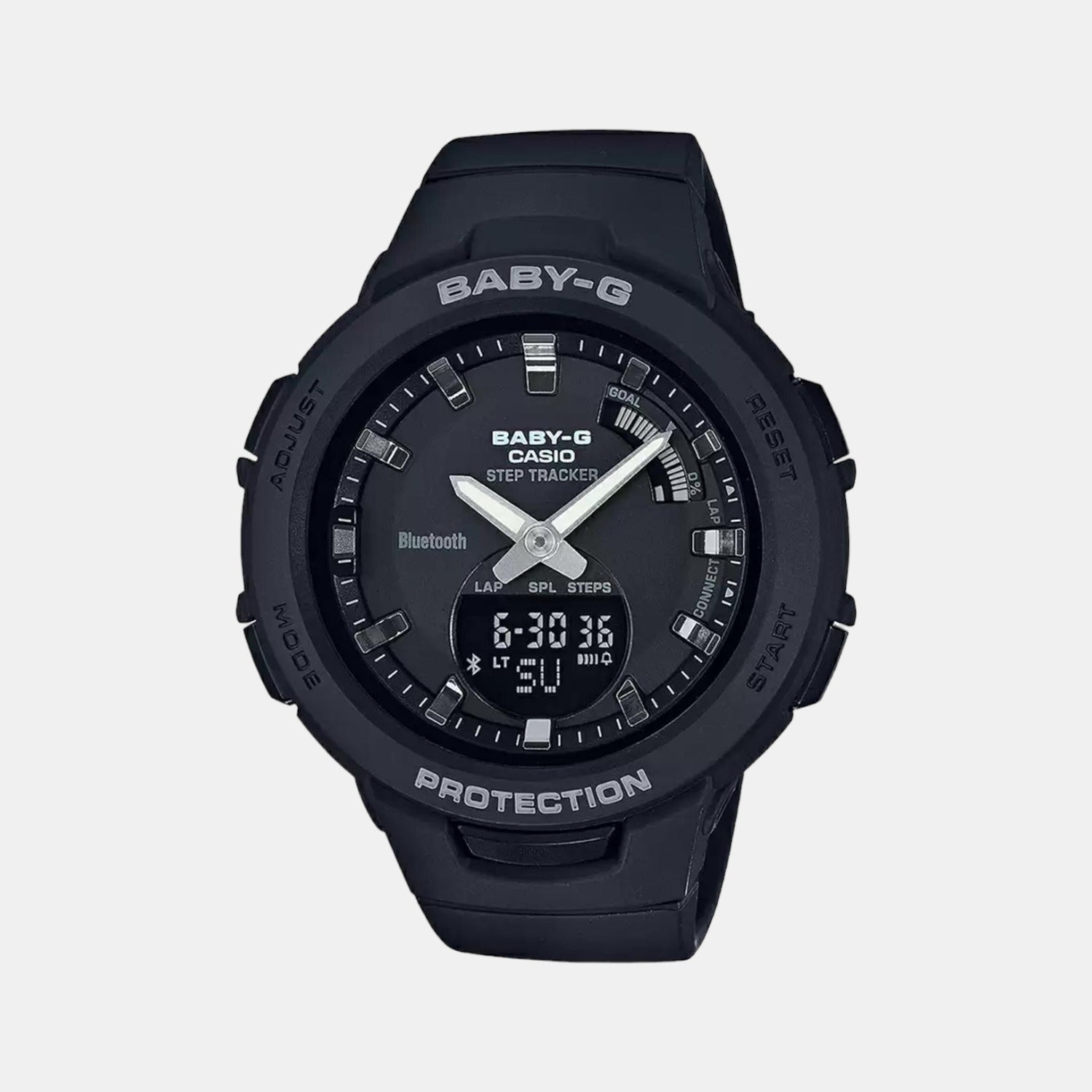 Casio Baby-G Women Quartz Black Dial Analog-Digital Resin Watch BX145