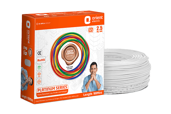 Orient Electric Flame Retardant Low Smoke And Halogen Platinum Wires - view 3