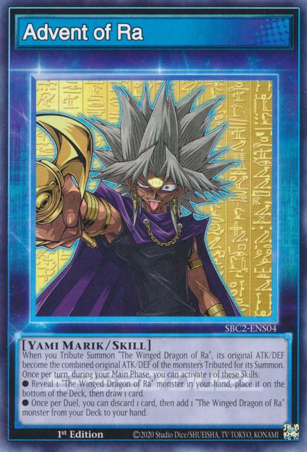 Yu-Gi-Oh! Advent of Ra - SBC2-ENS04 - Common - 1st Edition