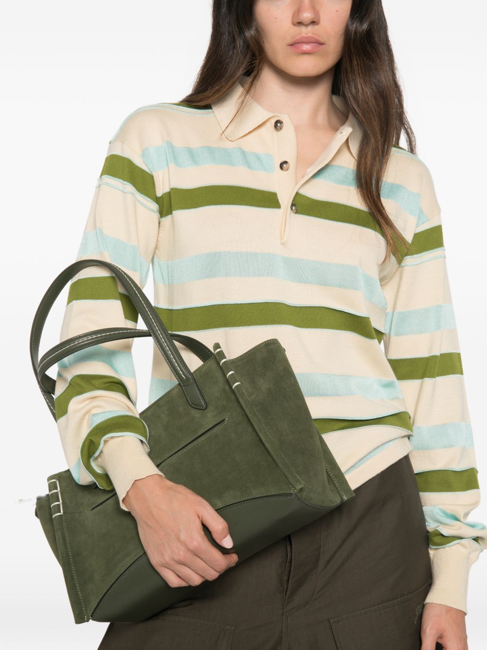 032C J.W.Anderson Bags.. KAKI – Outer: Calf Suede 100% - view 2