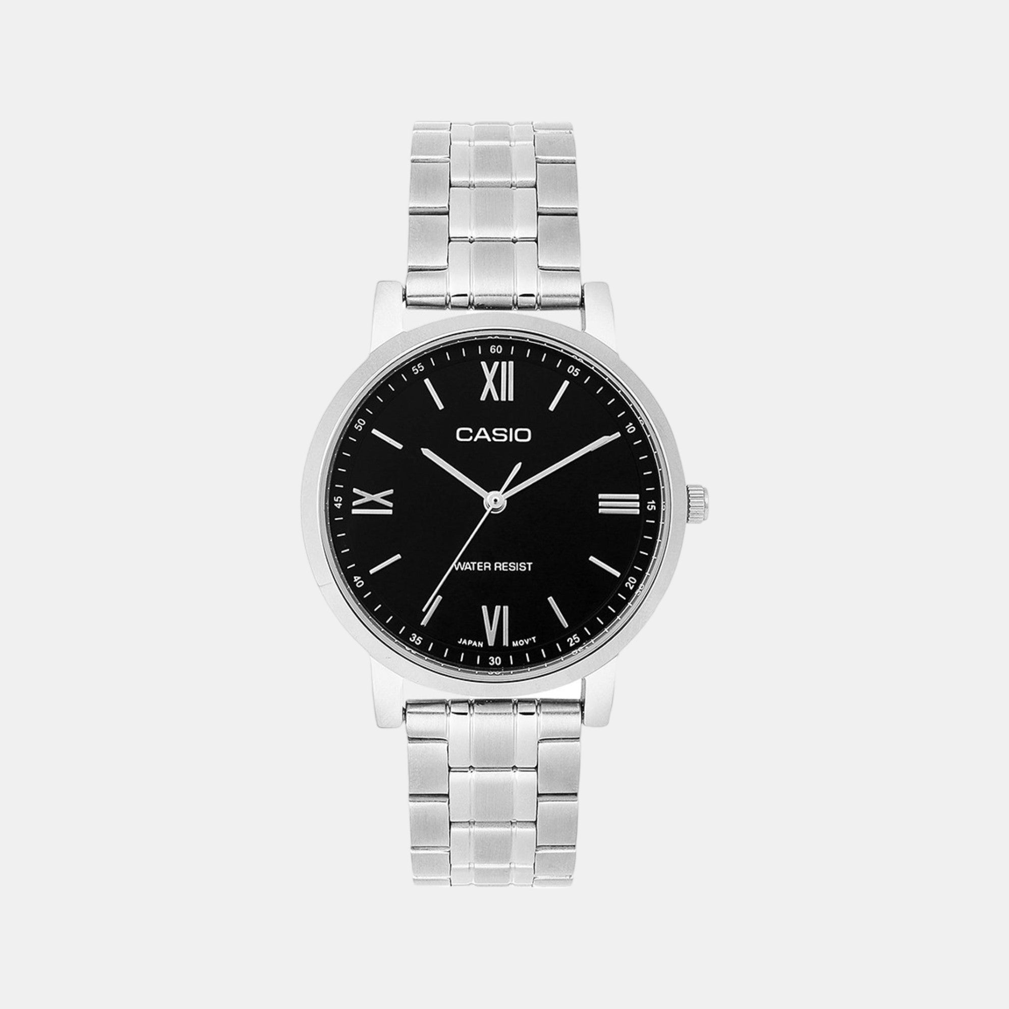 Casio Enticer Women Quartz Black Dial Analog Stainless Steel Watch A2153