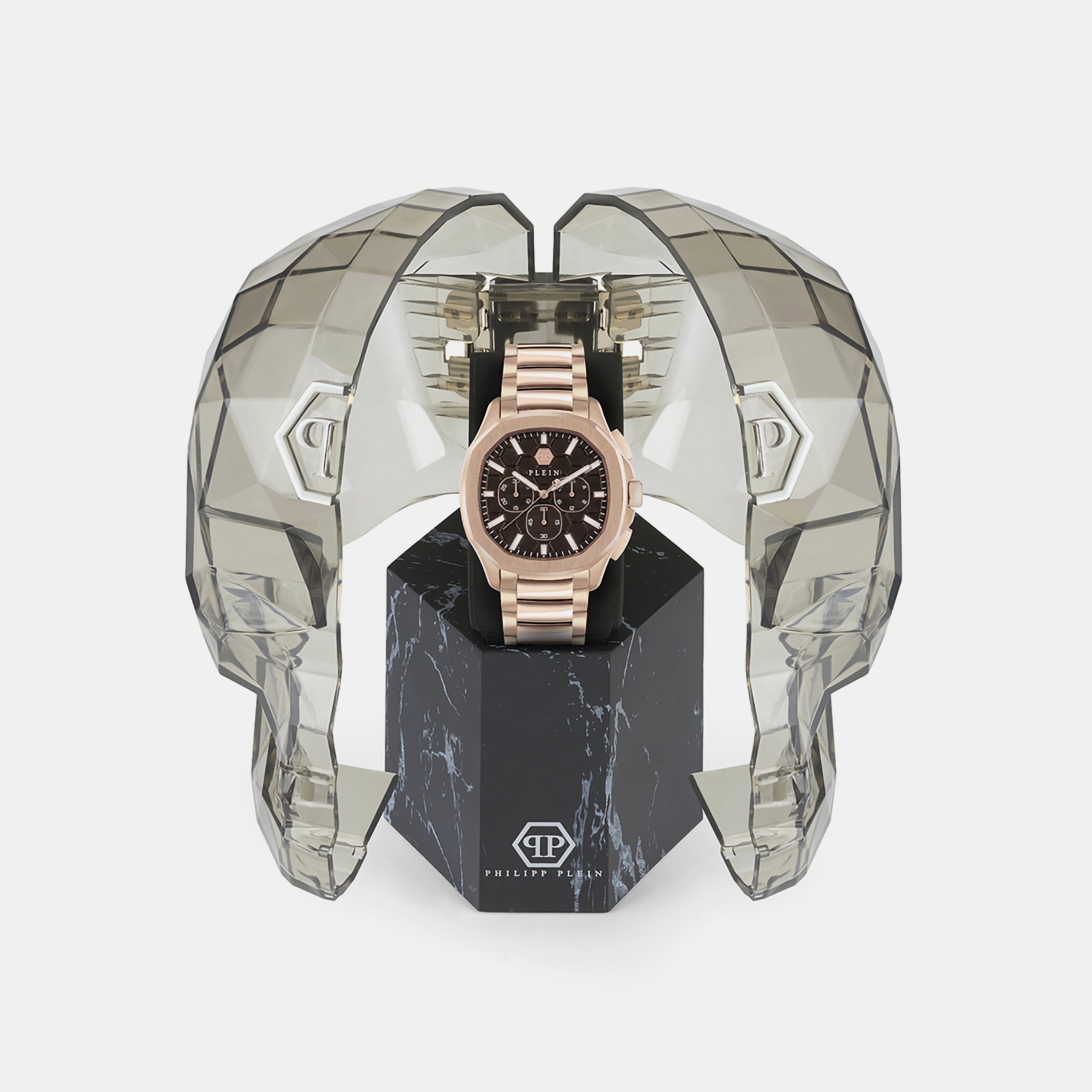 Philipp Plein High-Iconic Men Quartz Brown Dial Chronograph Stainless Steel Watch PWSAA0623 - view 4