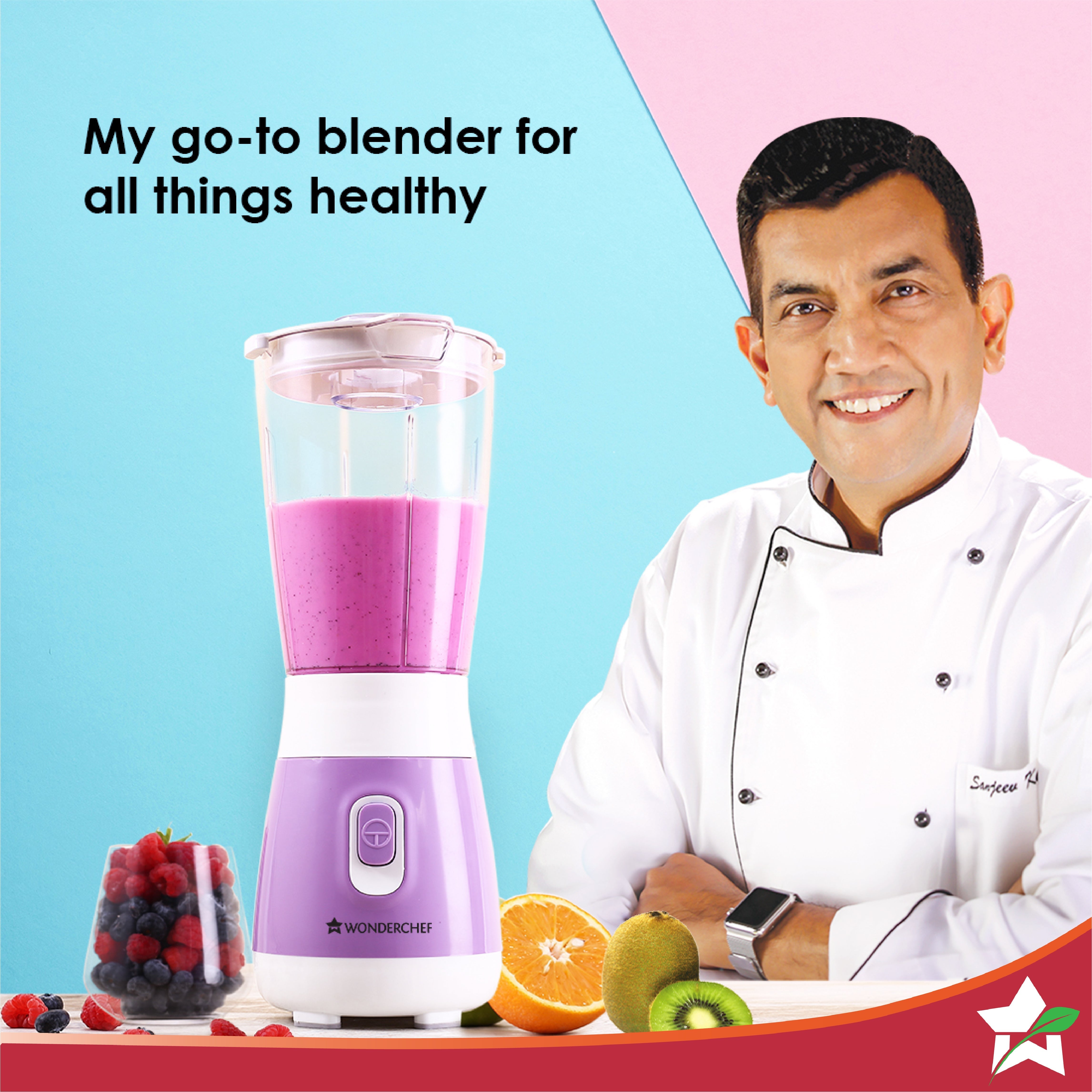 Wonderchef Renewed Orchid Personal Blender, 250W Copper Motor, 600ml Transparent Jar, Stainless - view 3