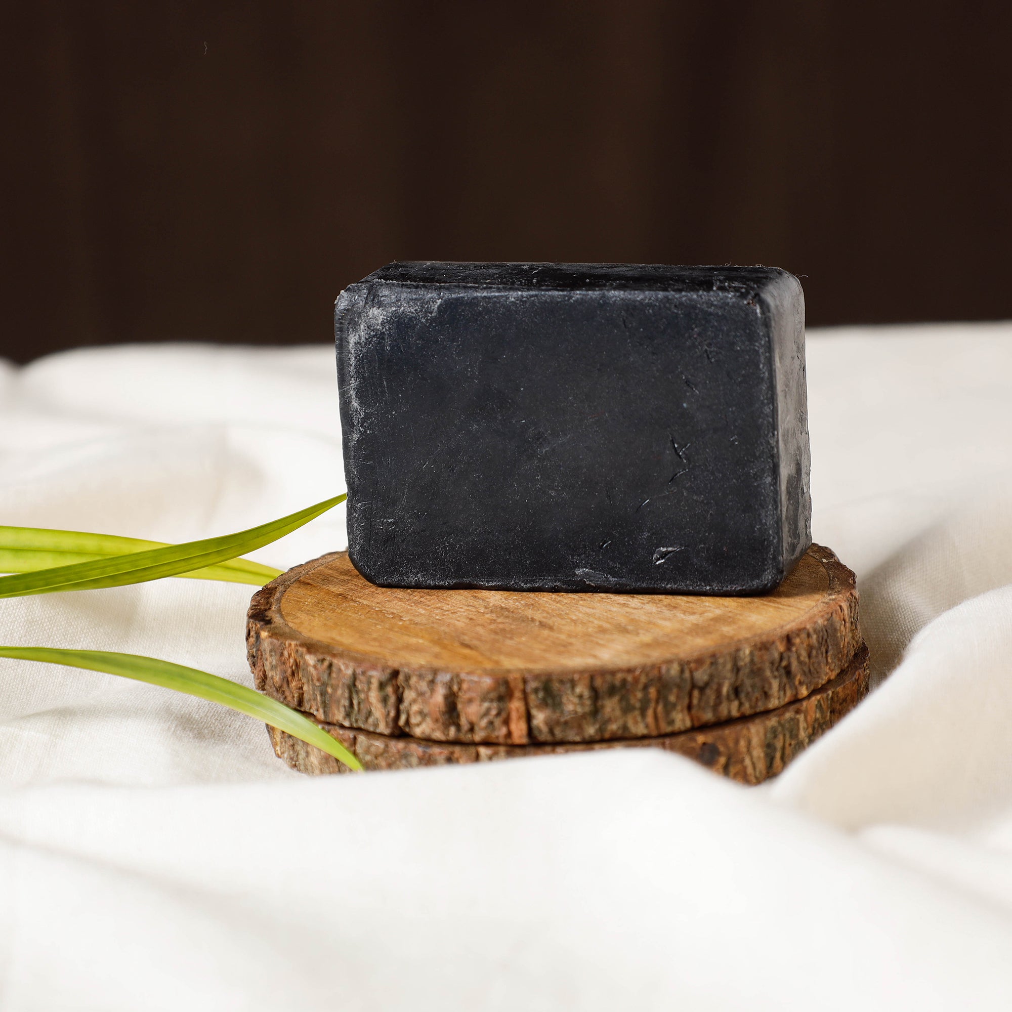 ITOKRI CRAFTS INITIATIVE Bihra Handmade Natural Charcoal Almond Soap (100gm)