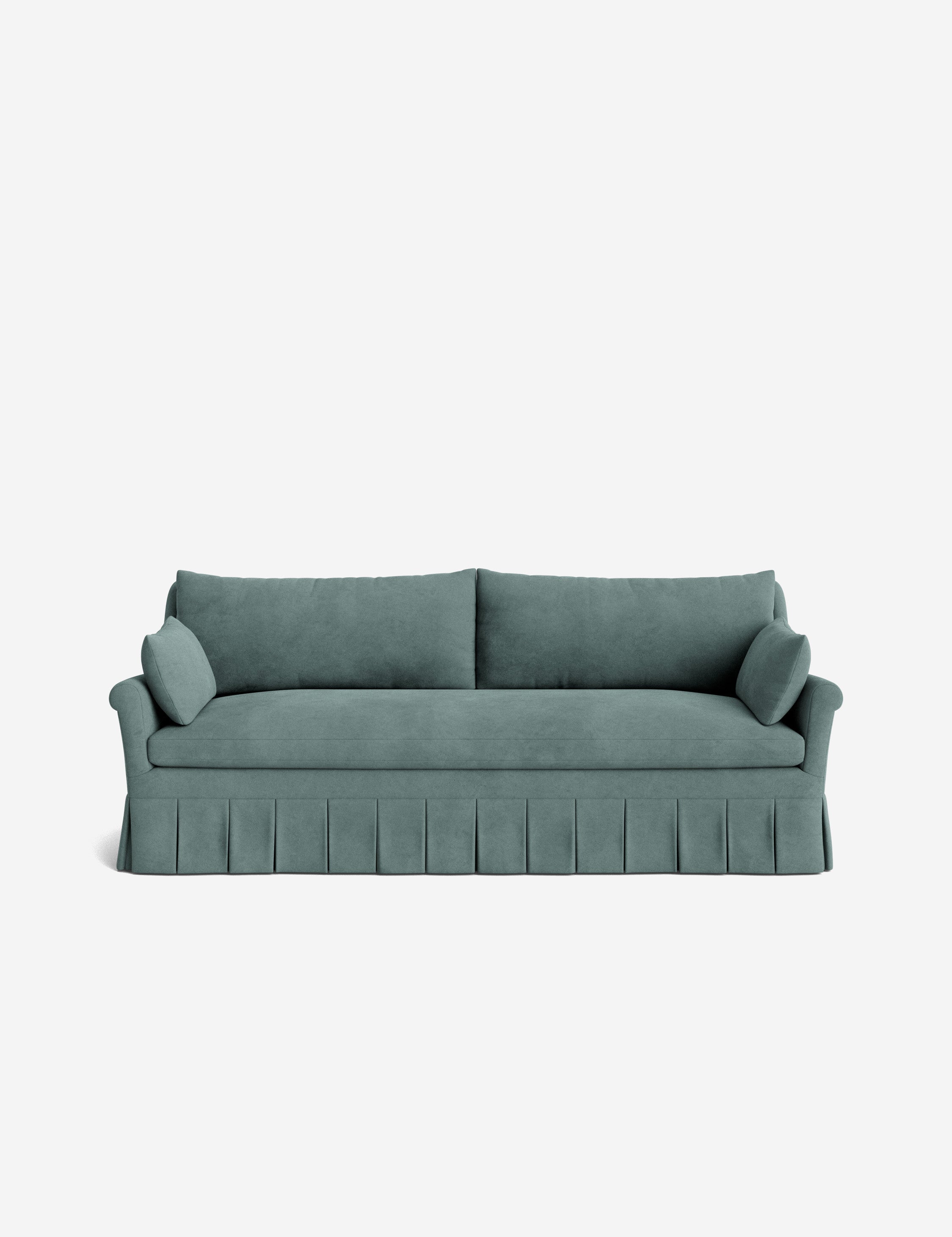 Lulu and Georgia Portola Rolled Arm Pleated Sofa - view 170