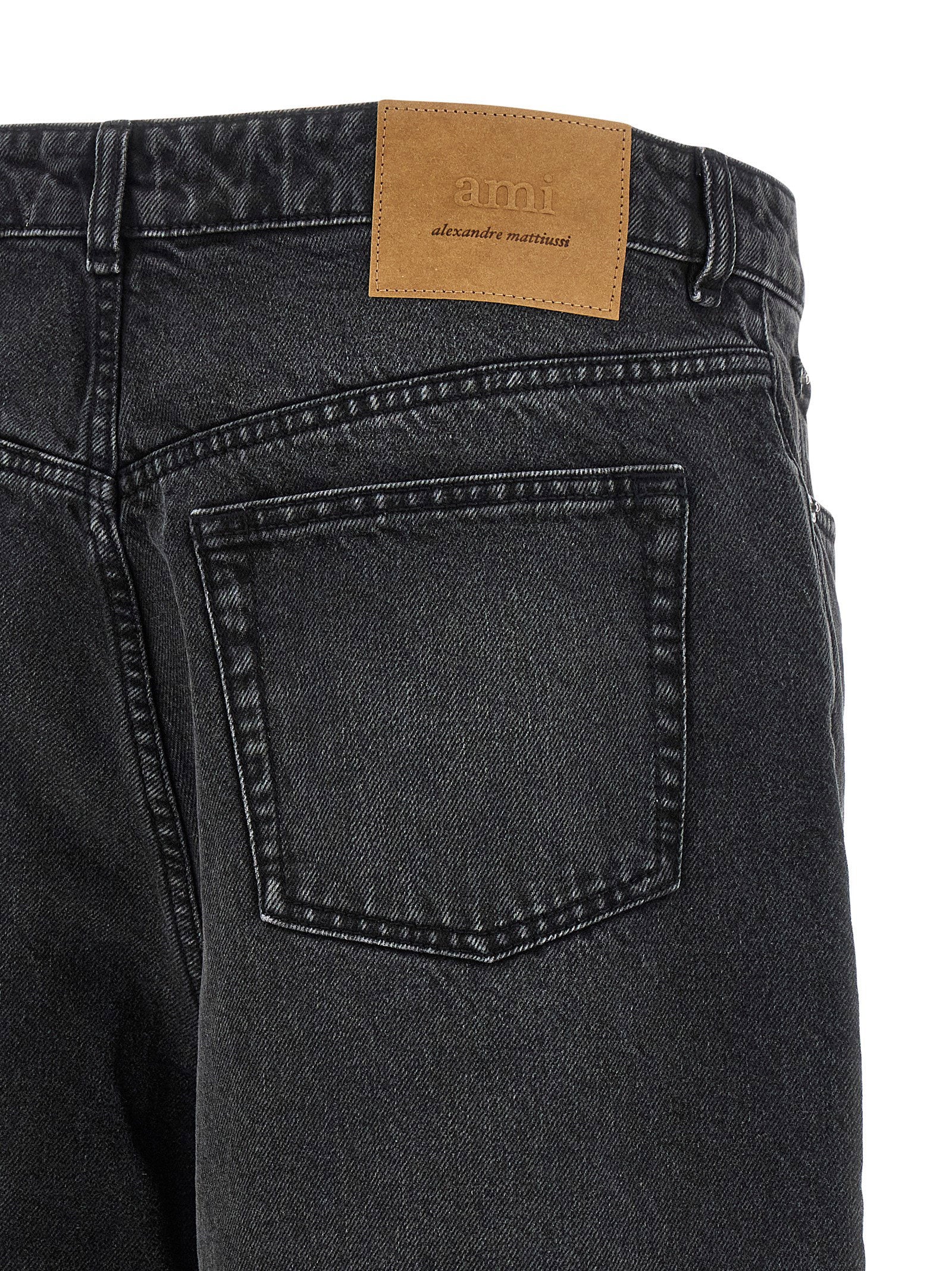 Ami Paris Denim Bermuda Shorts – 100% cotton - view 4