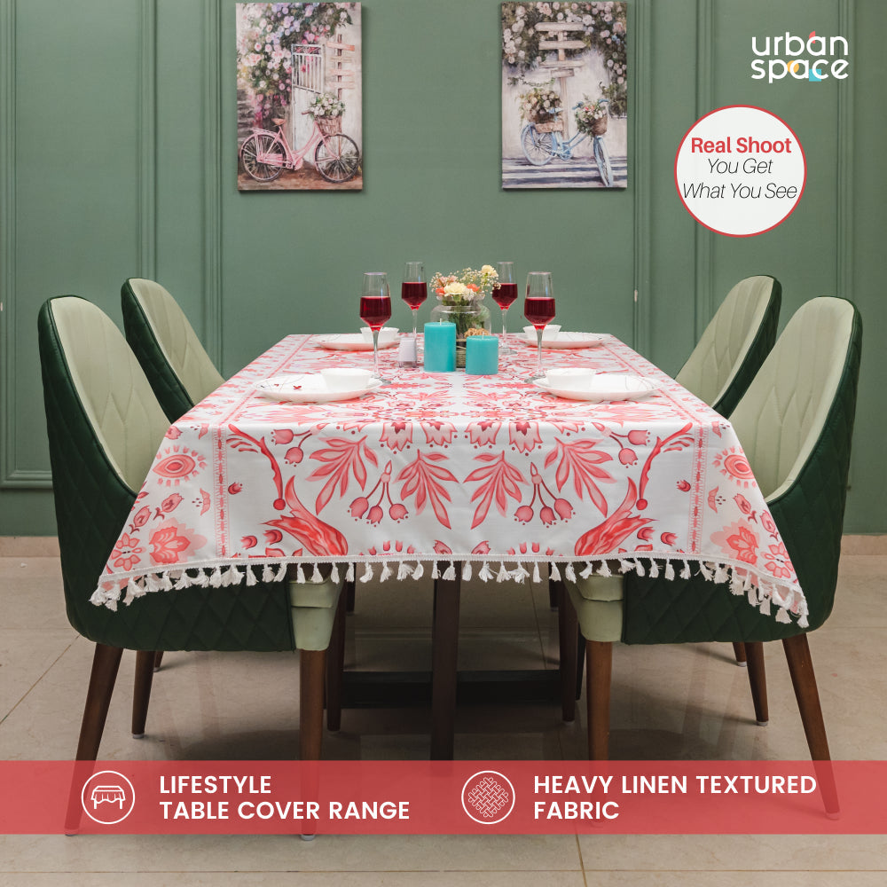 Urban Space Home Furnishing Sicilia : Anti Skid & Water resistant Linen textured Premium table cover for dining table - Rhythm - view 3