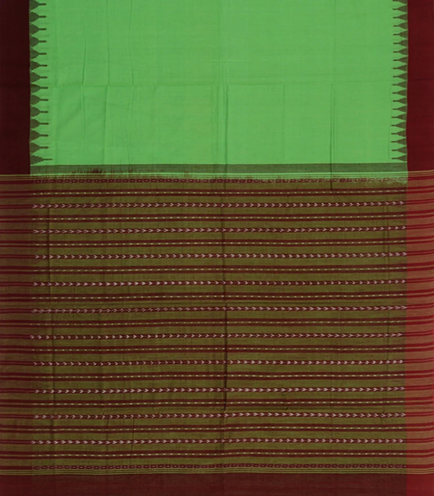 RmKV Green Handwoven Orissa Cotton Saree – Women's - view 2