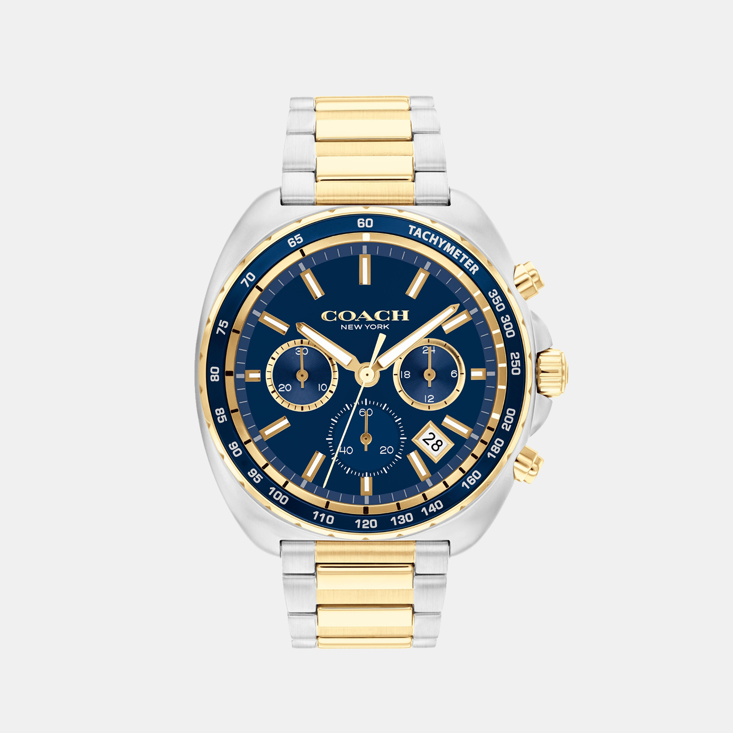 Coach Charter Men Quartz Blue Dial Chronograph Stainless Steel Watch 14602704