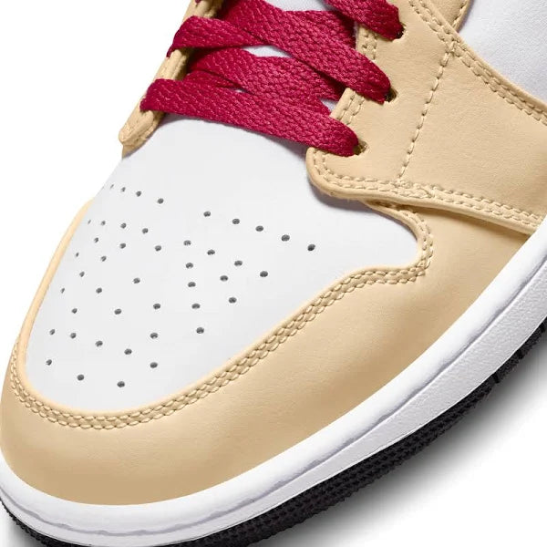 Kicks Machine Air Jordan 1 Mid "Light Curry Cardinal Red" Sale - view 6