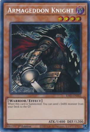 Yu-Gi-Oh! Armageddon Knight - RA03-EN002 - Secret Rare - 1st Edition