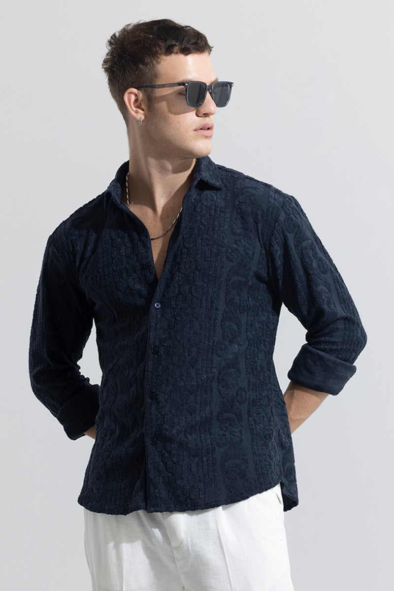 SNITCH Circle Diamond Navy Shirt