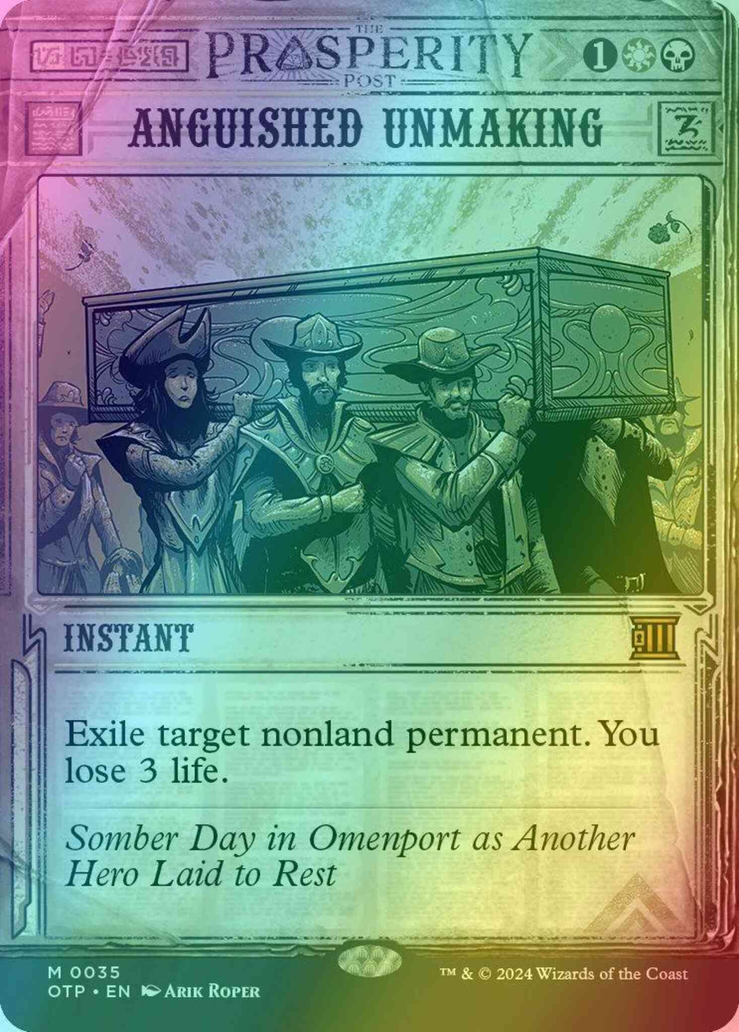 Anguished unmaking 35 – Magic Anguished Unmaking [35] [Breaking News Showcase] [Breaking News] [Foil]