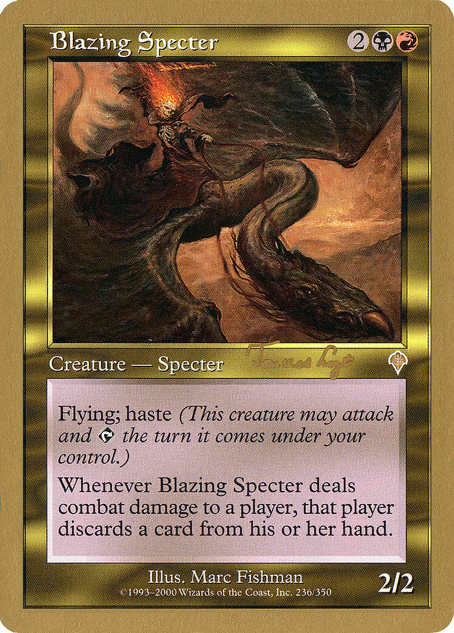 Blazing specter tvdl236 – Magic Blazing Specter [tvdl236] [World Championship Decks 2001] [Non-Foil]