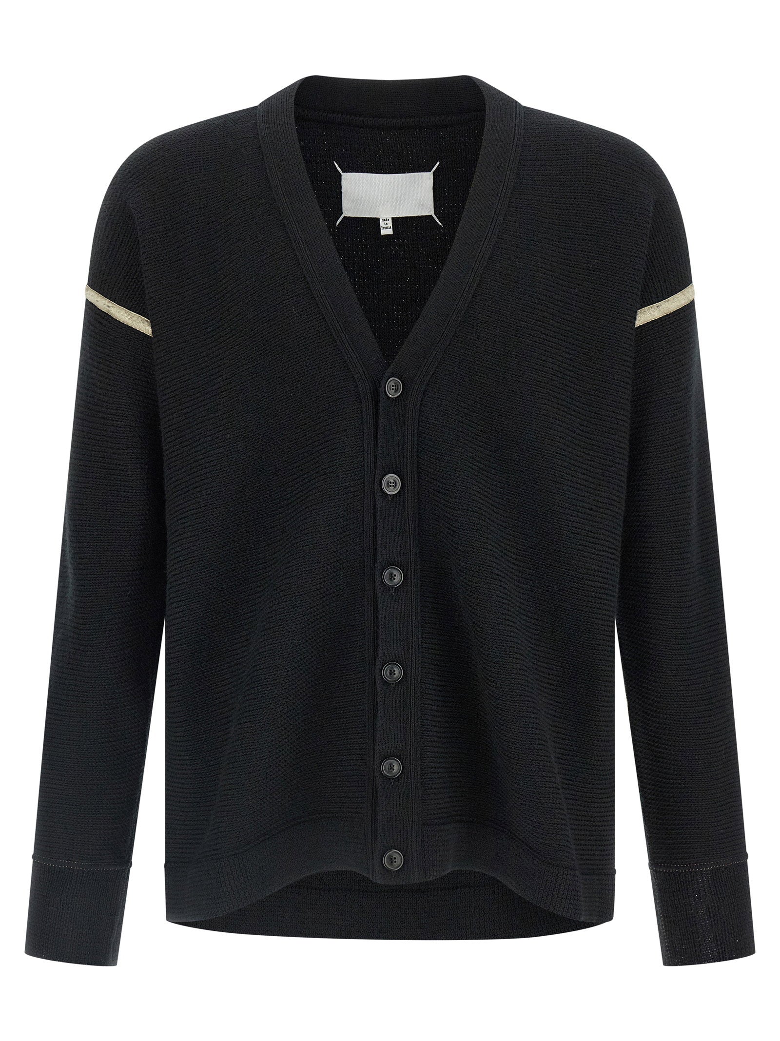 Maison Margiela Elbow Patch Cardigan – 100% virgin wool