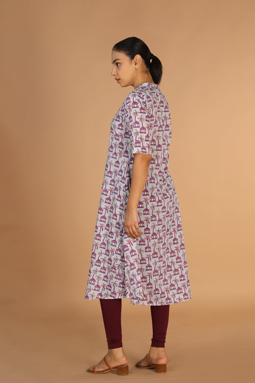 Kalanjali Ethnics Handblock printed A-line kurti - view 4