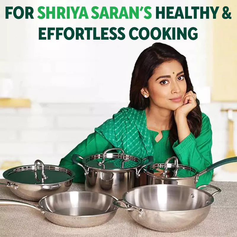 The Indus Valley Stainless Steel Puttu Maker, Premium Quality, 100% Toxin-free, Non-stick, Bakelite Handle, Induction & Gas - view 2