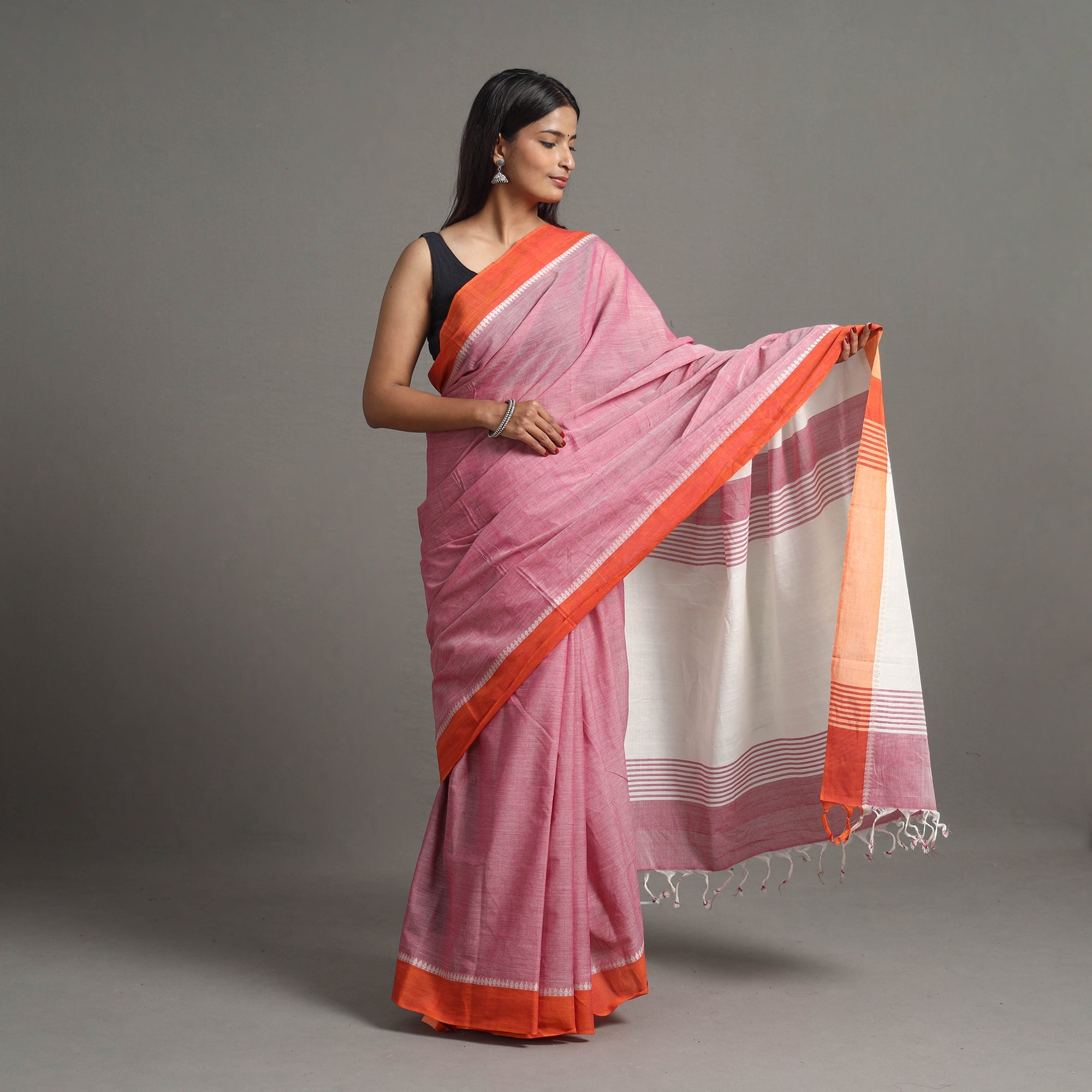 CHITRIKA Leaf Dobby Cotton Handloom Saree 100 - view 2
