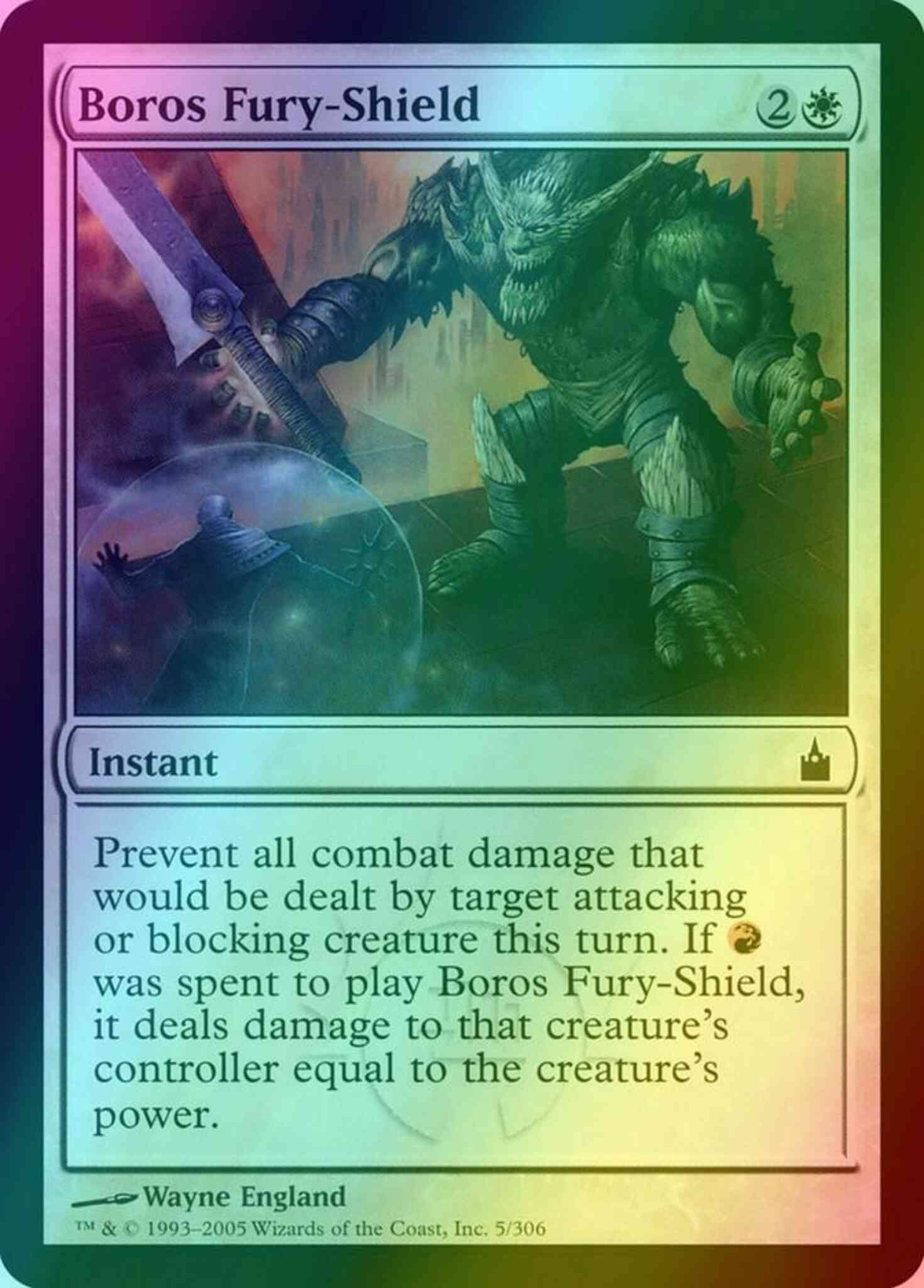 Boros fury-shield 5 – Magic Boros Fury-Shield [5] [Ravnica City Of Guilds] [Foil]