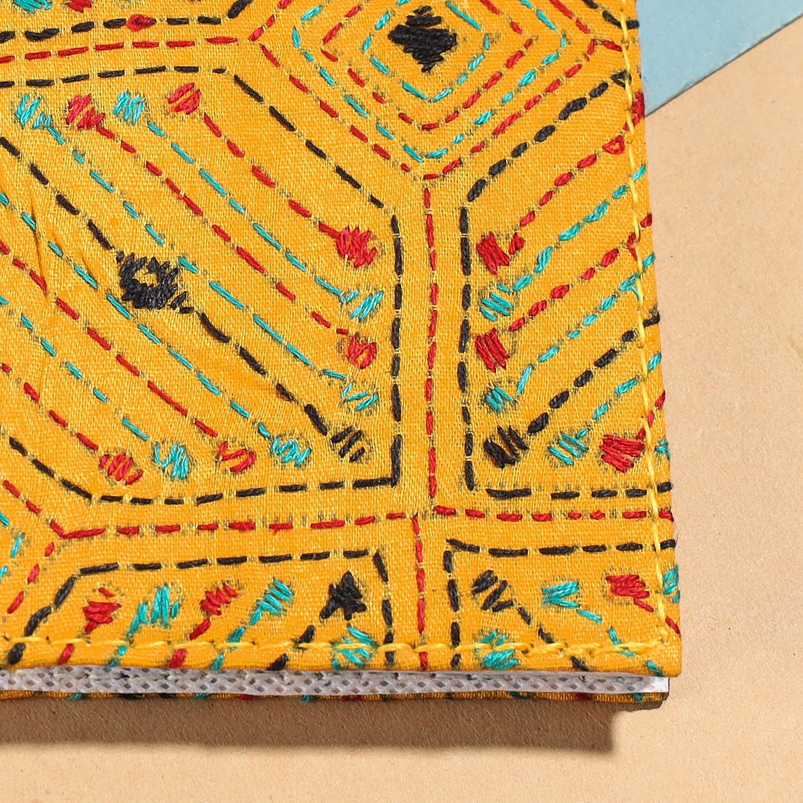 ASALKAAR Bengal Kantha Work Handcrafted Notepad (4 x 3 in) - view 2