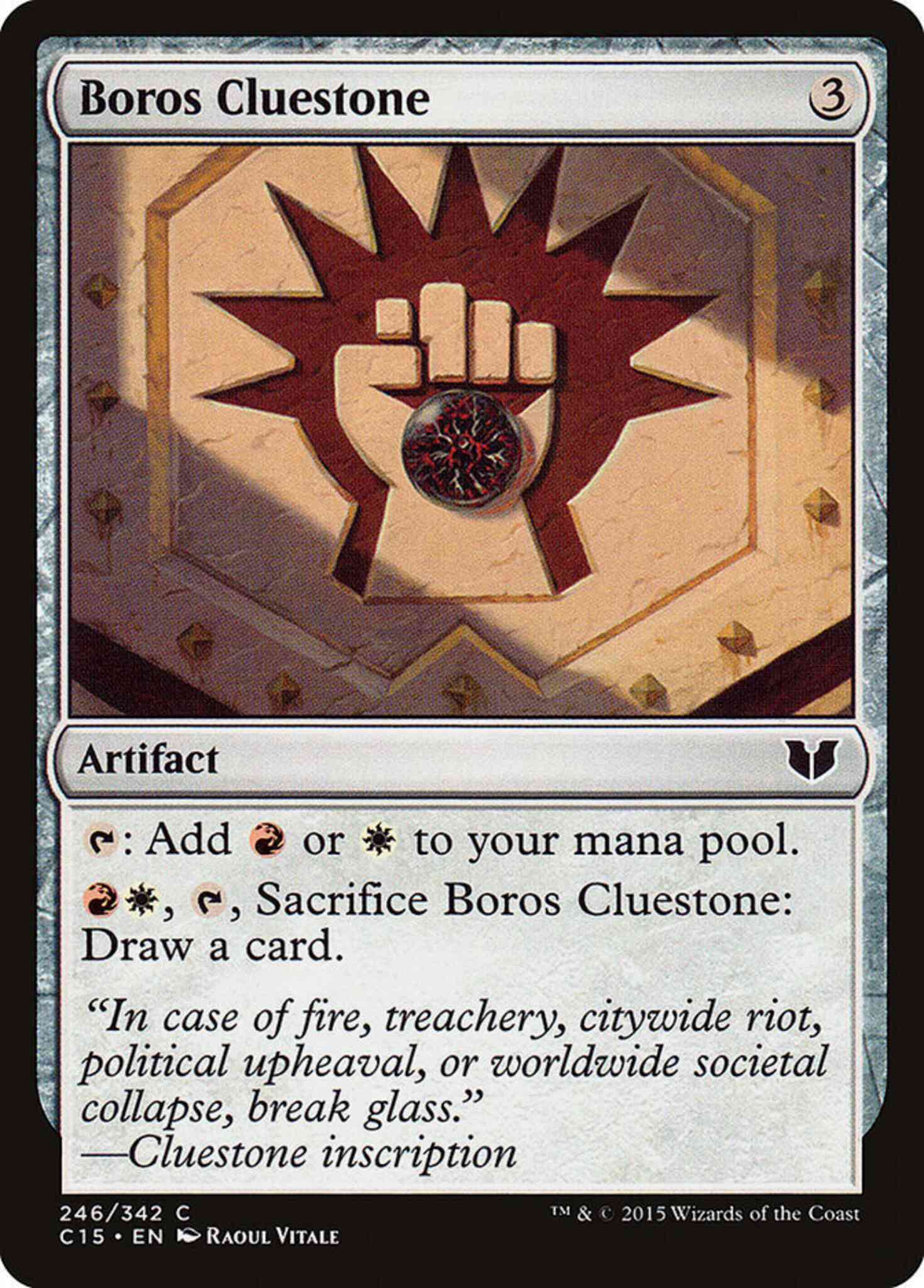 Boros cluestone 246 – Magic Boros Cluestone [246] [Commander 2015] [Non-Foil]
