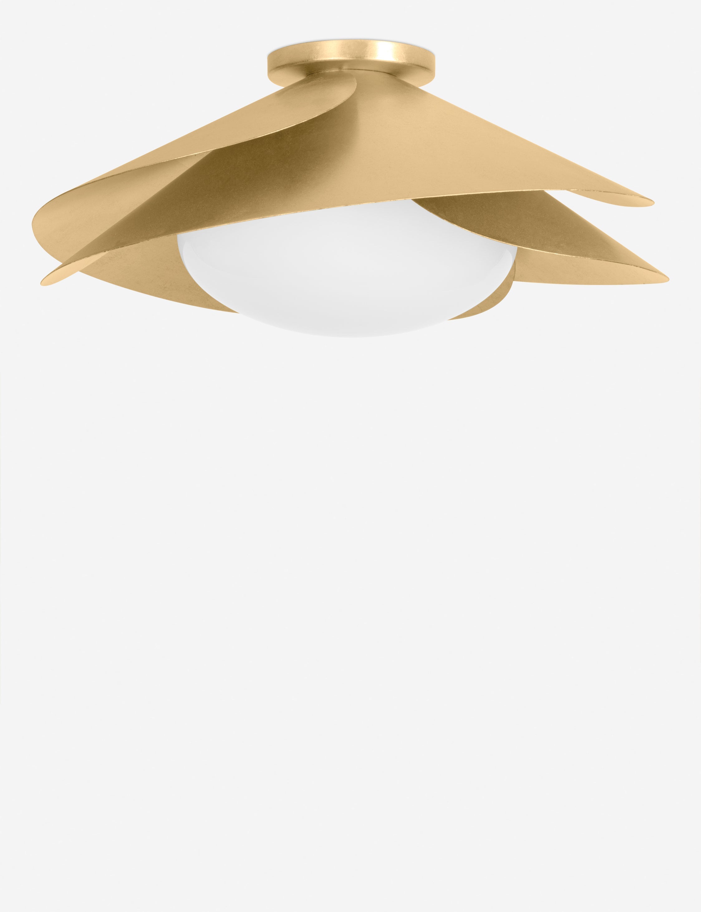 Lulu and Georgia Eudora Flush Mount Light – Brass