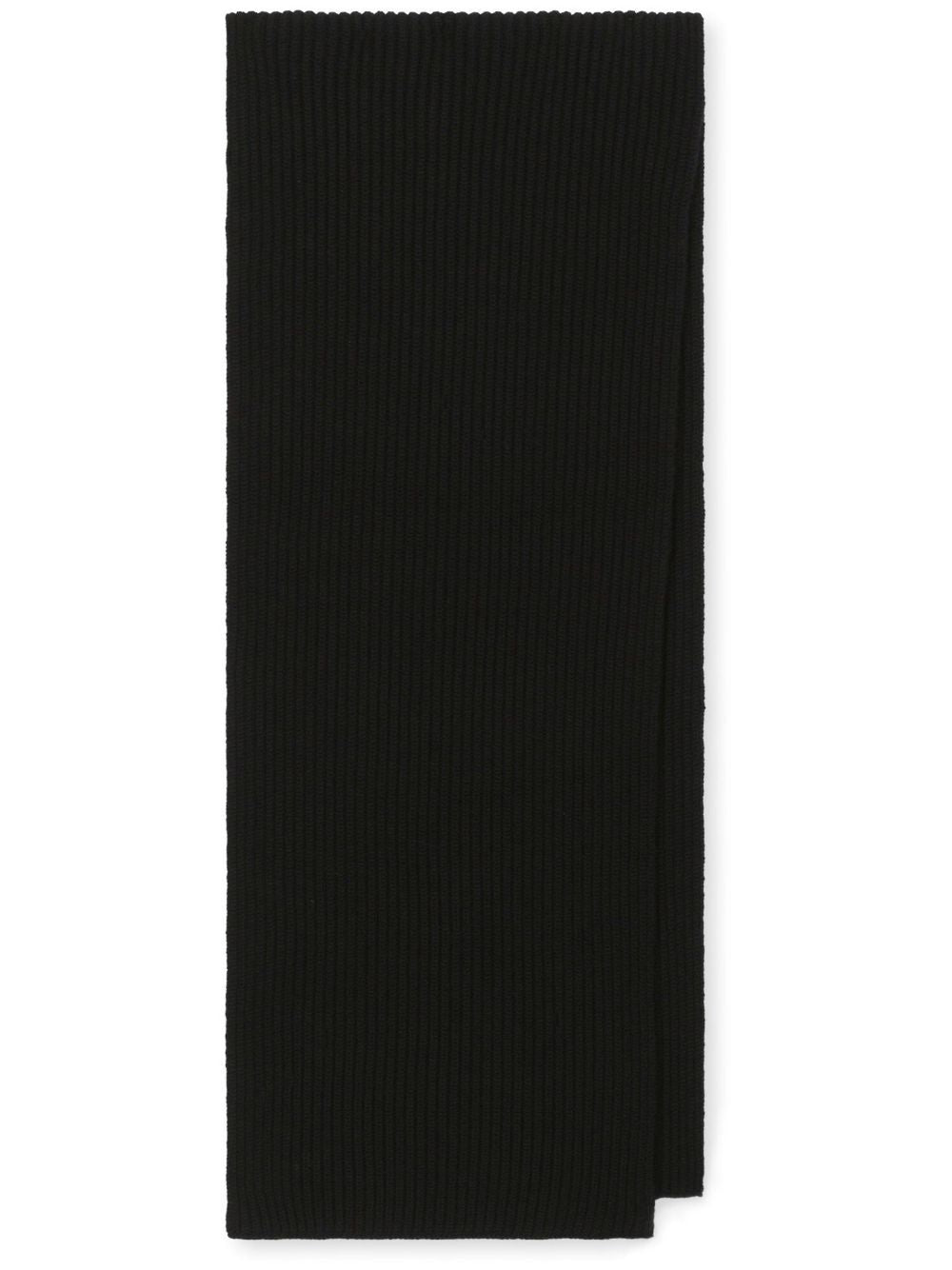 Dolce & Gabbana Fisherman’s rib cashmere scarf with DG logo - view 2