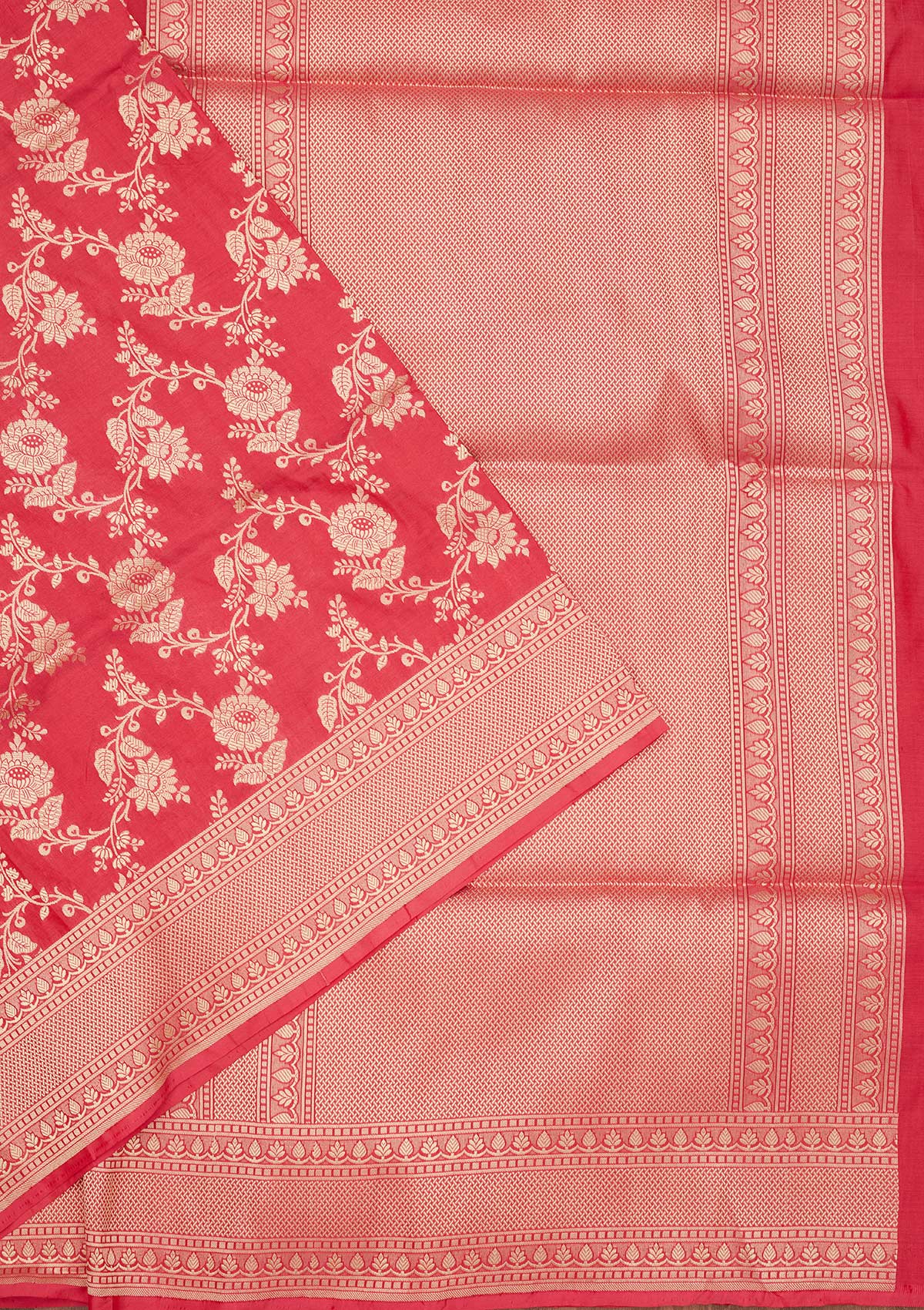 Koskii Pink Zariwork Pure Silk Saree – Women's - view 3