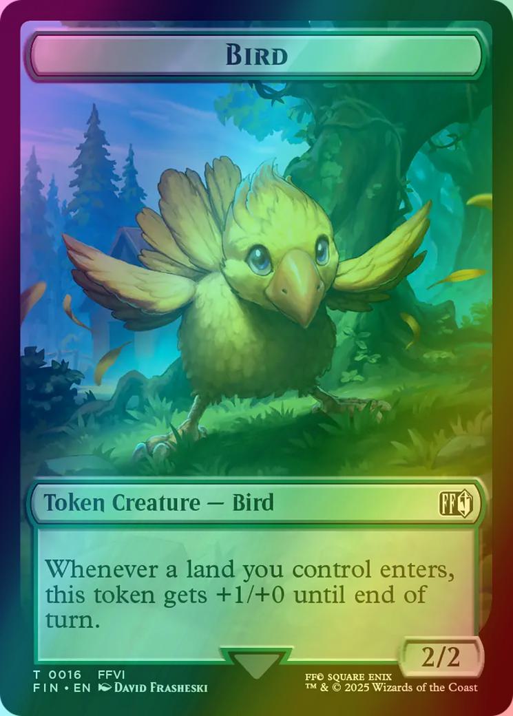 Bird token 16 – Magic Bird Token (16) // Hero Token (07) [FINAL FANTASY: Tokens] [Foil]
