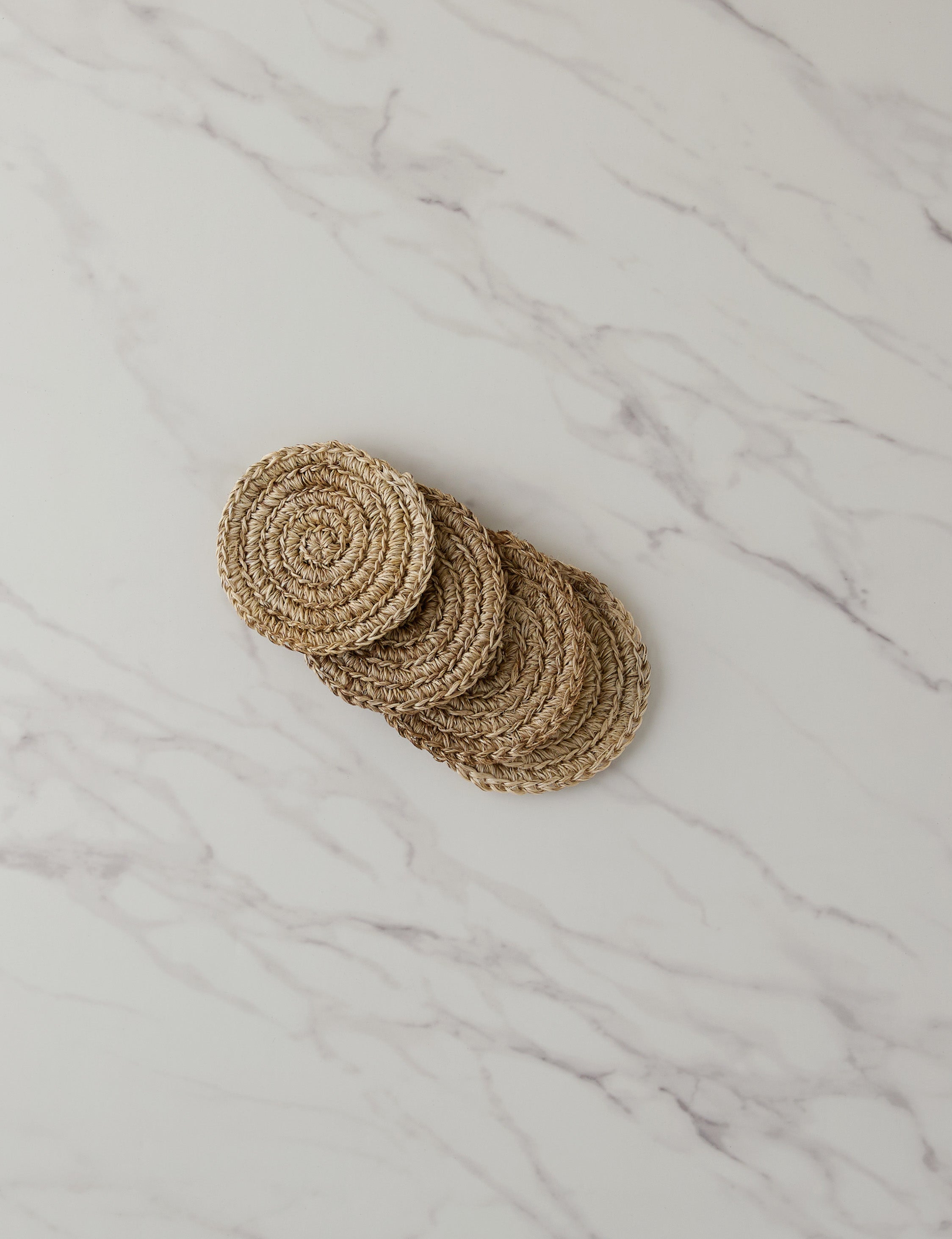 Lulu and Georgia Fique Spiral Coasters (Set of 4) by Tallo de Olivo - view 2
