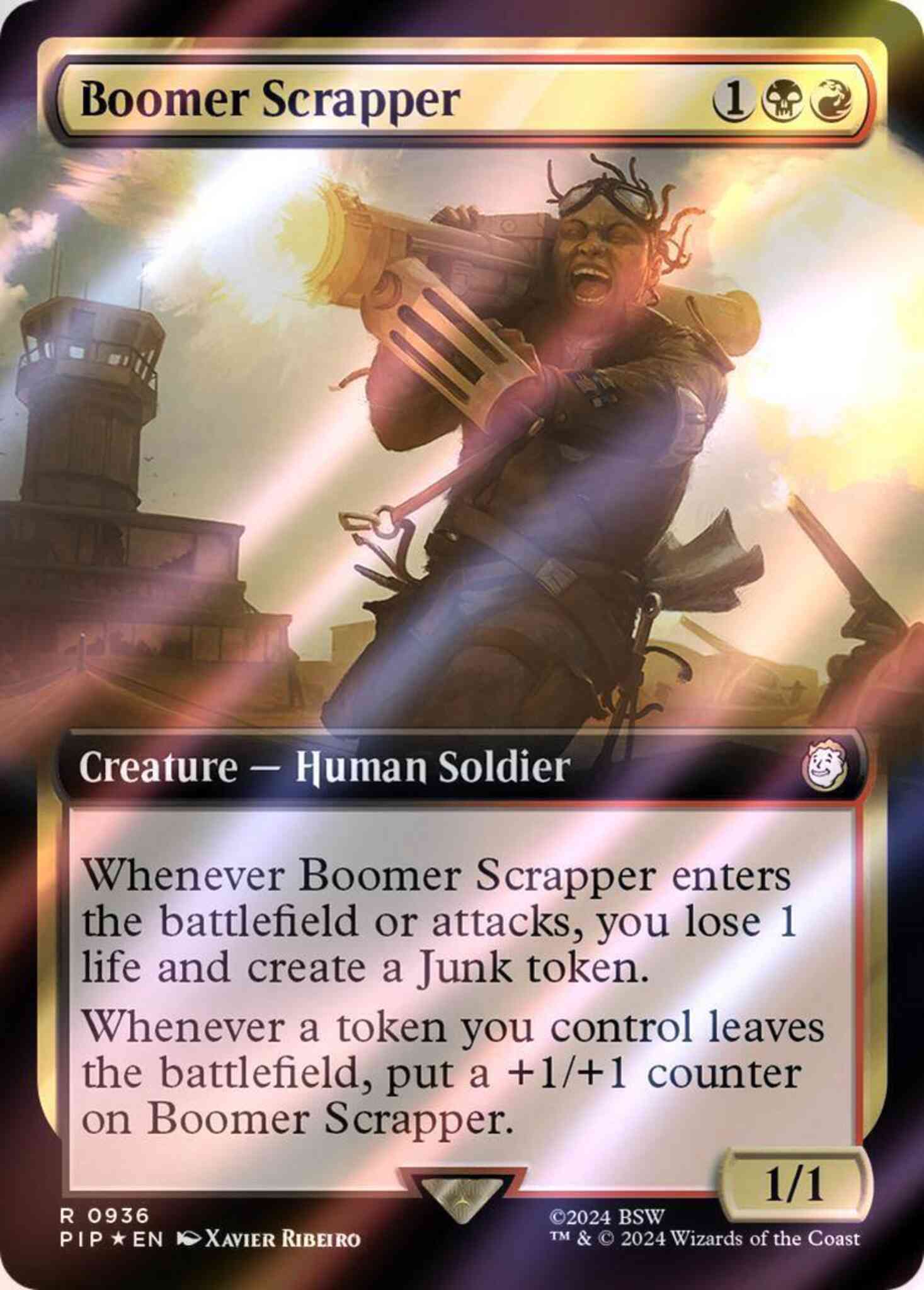 Boomer scrapper 936 – Magic Boomer Scrapper [936] [Extended Art] [Fallout] [Surge Foil]