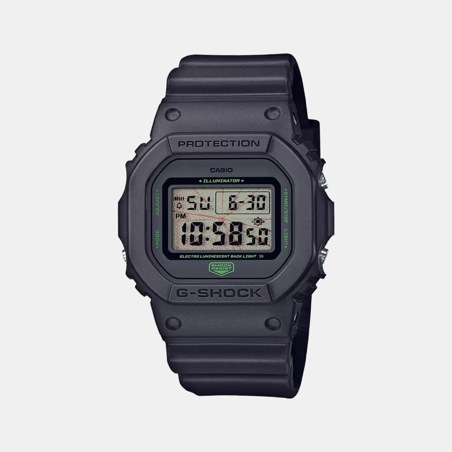 Casio G-Shock Men Quartz Black Dial Digital Silicone Watch G1133