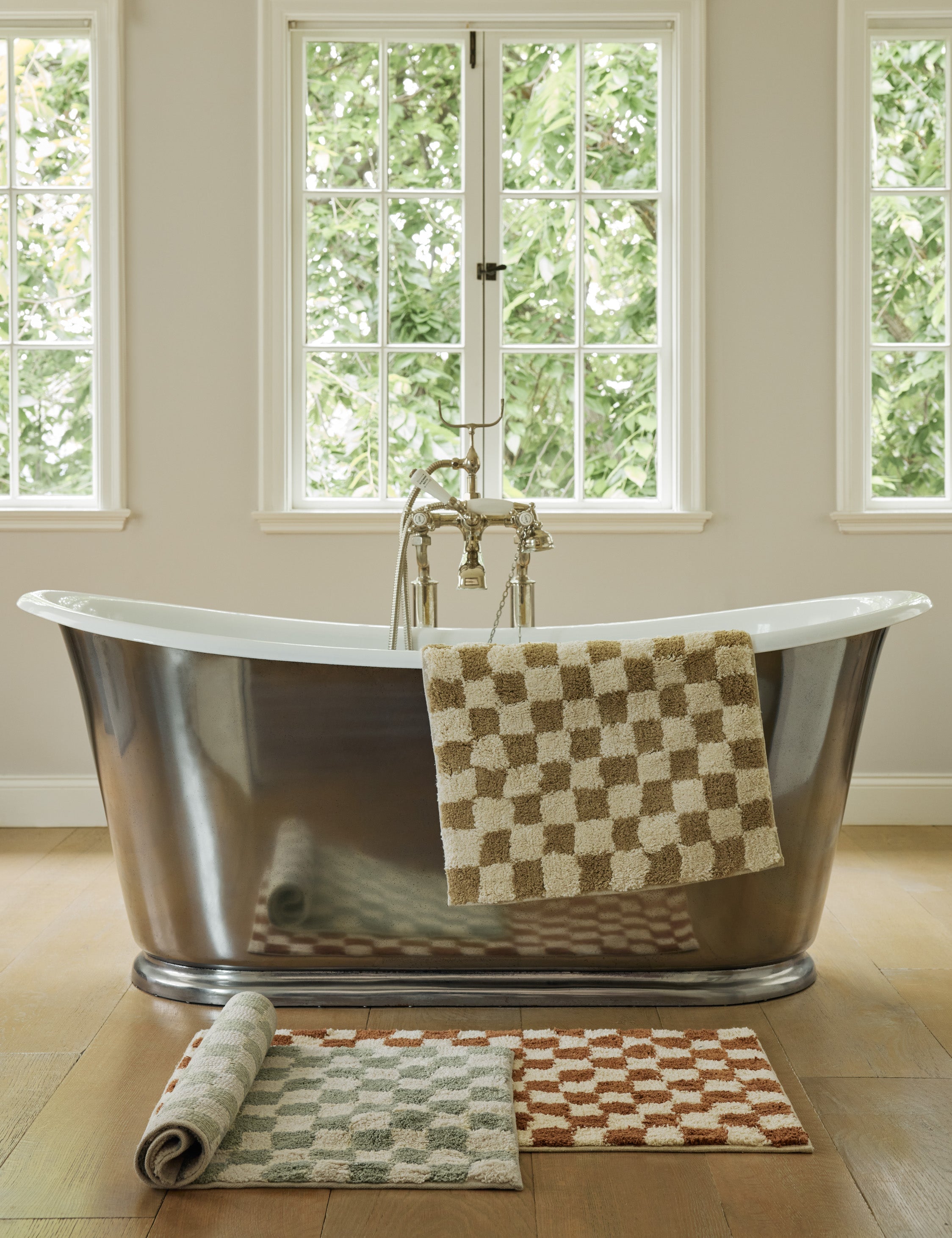 Lulu and Georgia Checkerboard Bath Mat by Sarah Sherman Samuel - view 7
