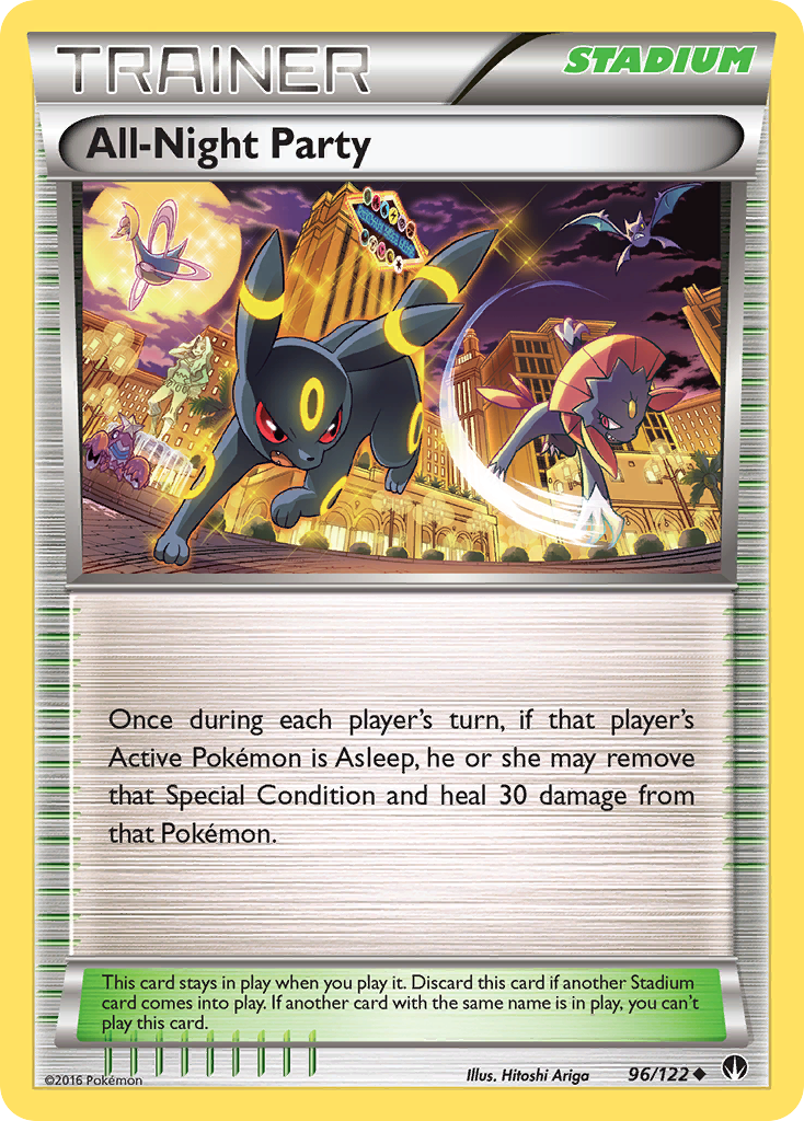 Uncommon xy9-96 reverse – Pokémon All-Night Party - 96/122 - Uncommon [xy9-96] [Reverse Holo] - All-Night Party - 96/122 - Uncommon