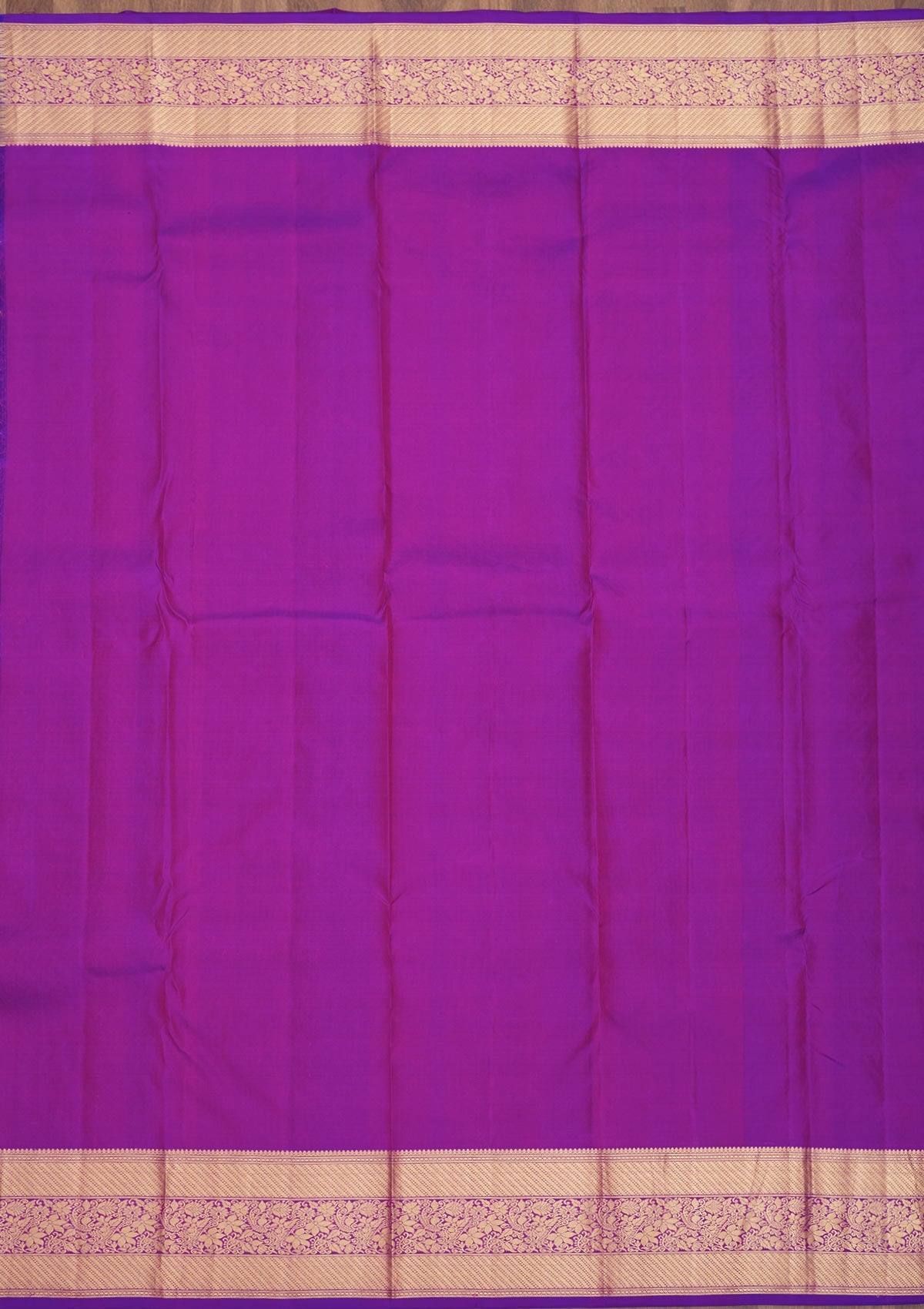 Koskii Purple Zariwork Pure Silk Saree – Women's - view 7