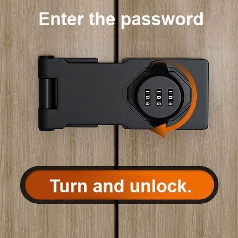 Catterton 3-Digit Keyless Sliding Door Cabinet Lock