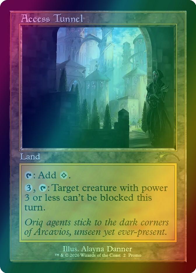 Access tunnel 9 – Magic Access Tunnel [9] [Retro Frame] [Wizards Play Network 2026] [Foil]
