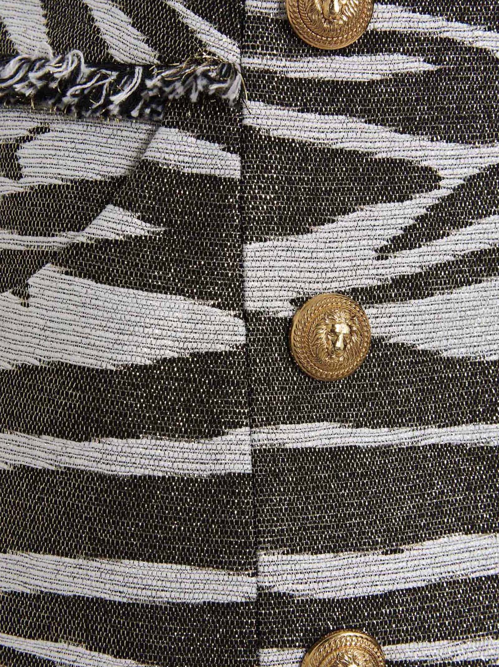 Balmain Lurex Zebra Skirt - view 4