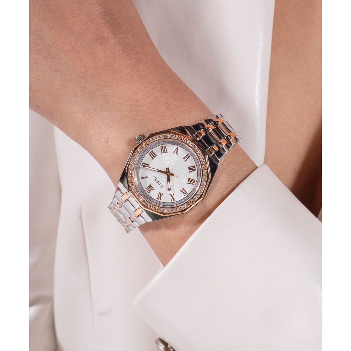 Guess Desire Women Quartz White Dial Analog Stainless Steel Watch GW0770L5 - view 8