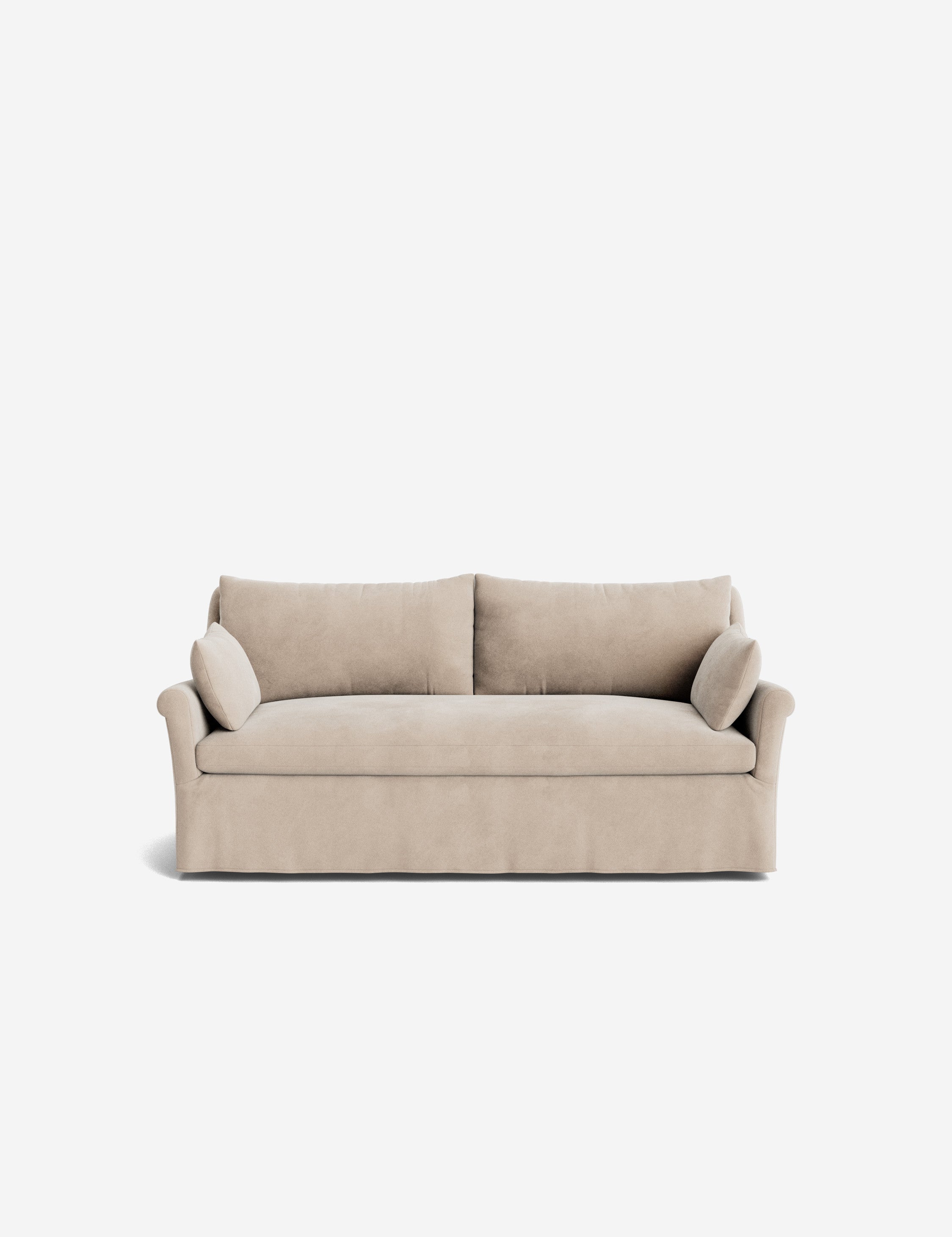 Lulu and Georgia Portola Rolled Arm Slipcover Sofa - view 49